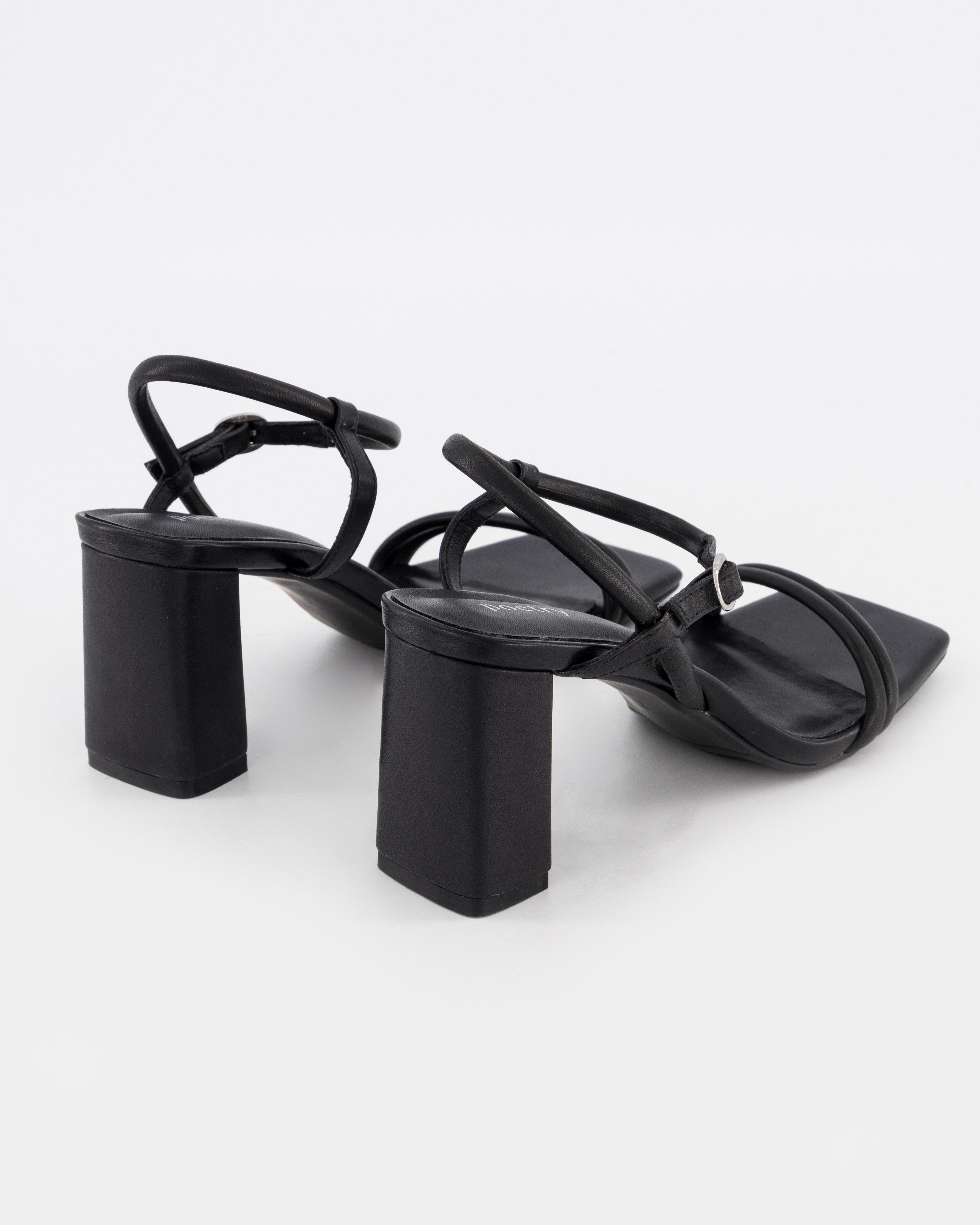 Riley Block Heel Sandal -  Black