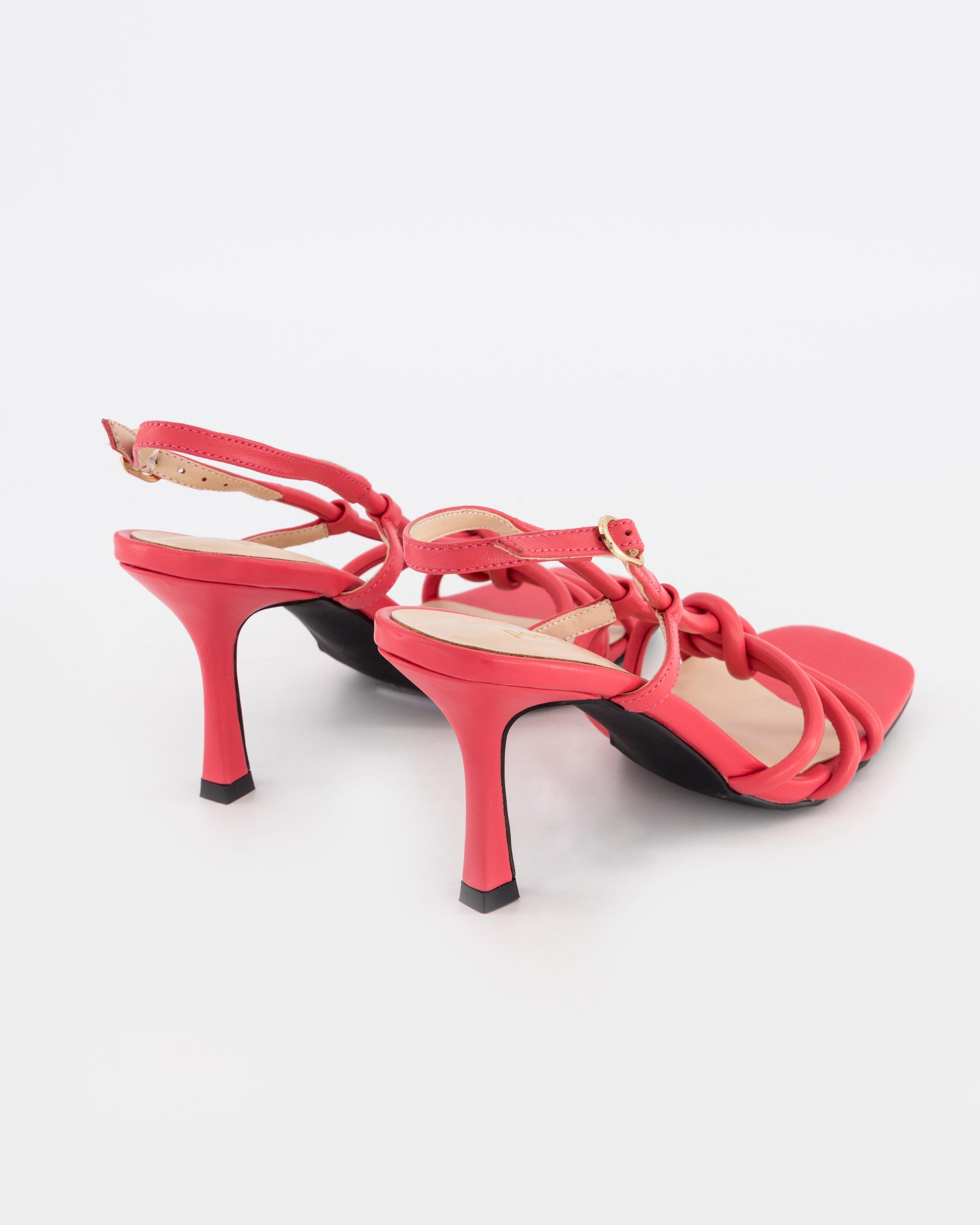 Indigo Heel Sandal -  Coral