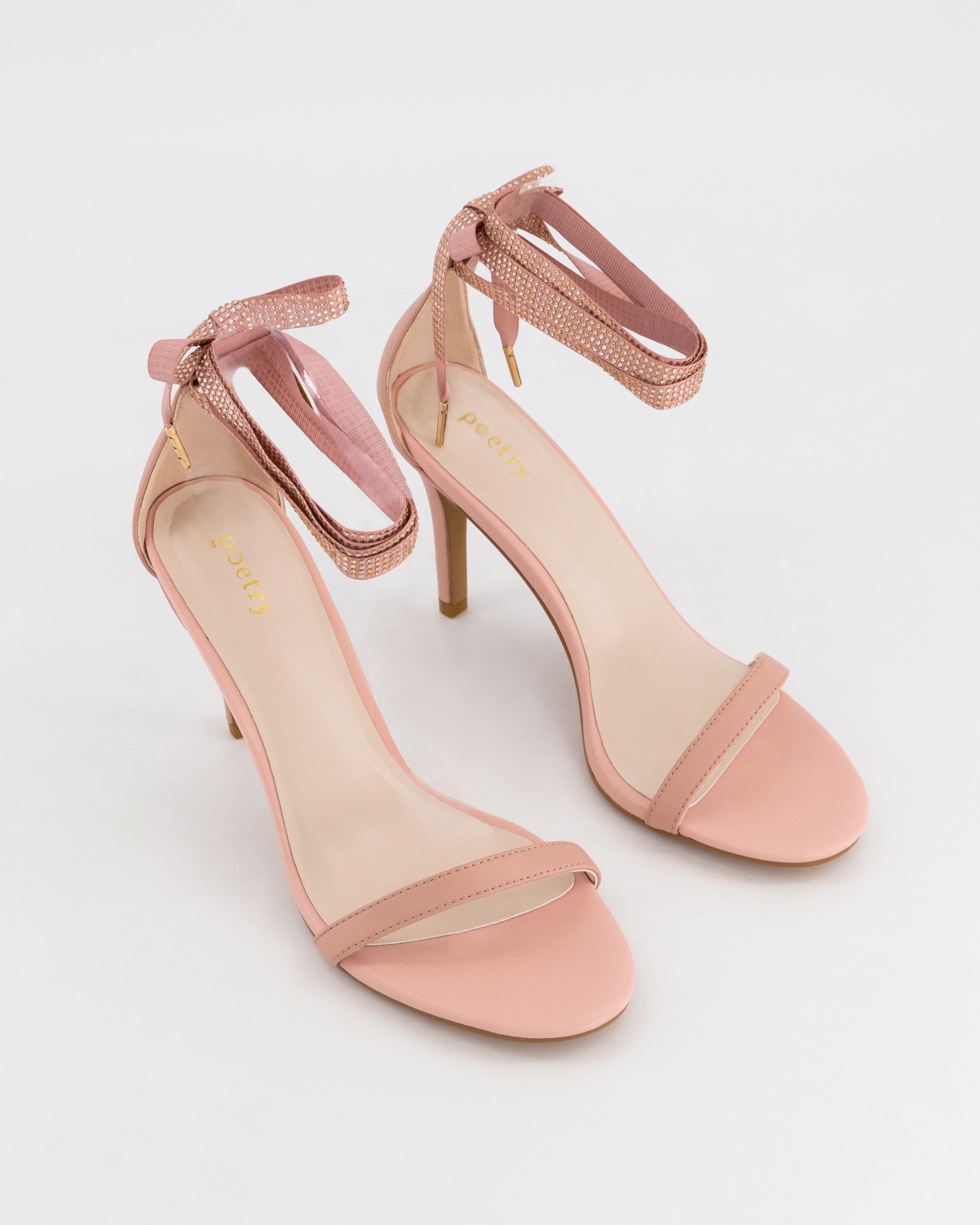 Luna Bling Heel -  Light Pink