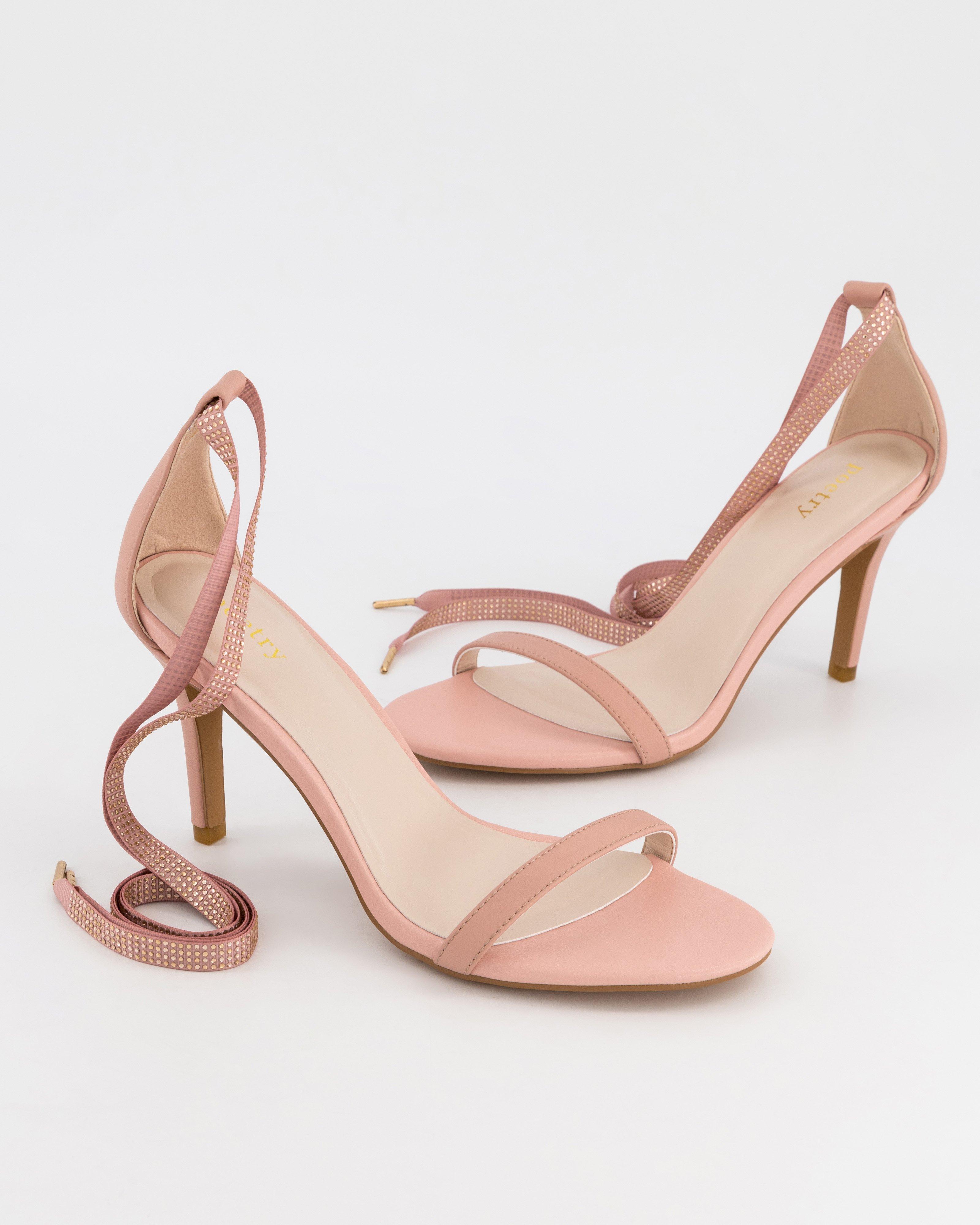 Luna Bling Heel -  Light Pink