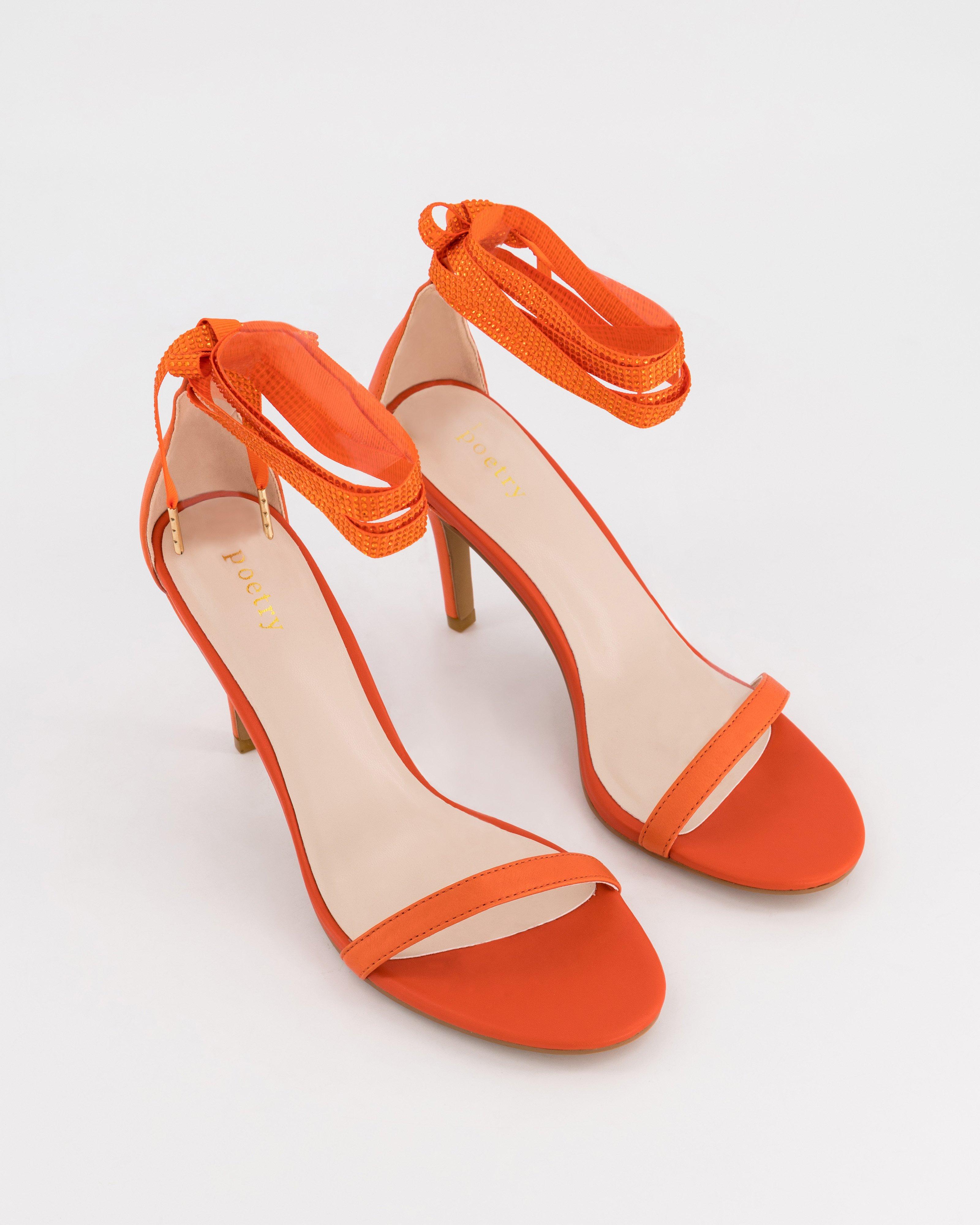 Luna Bling Heel -  Coral