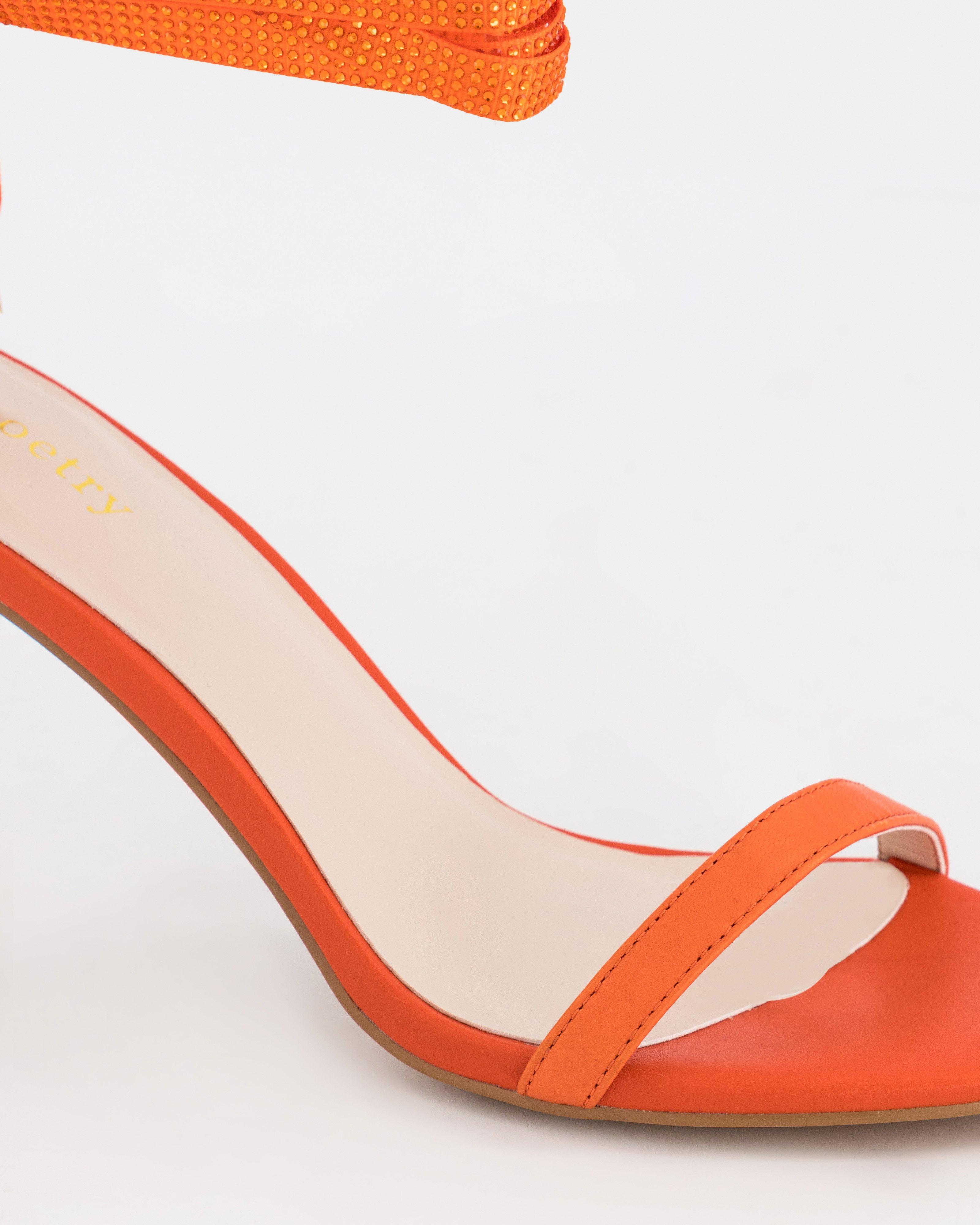 Luna Bling Heel -  Coral