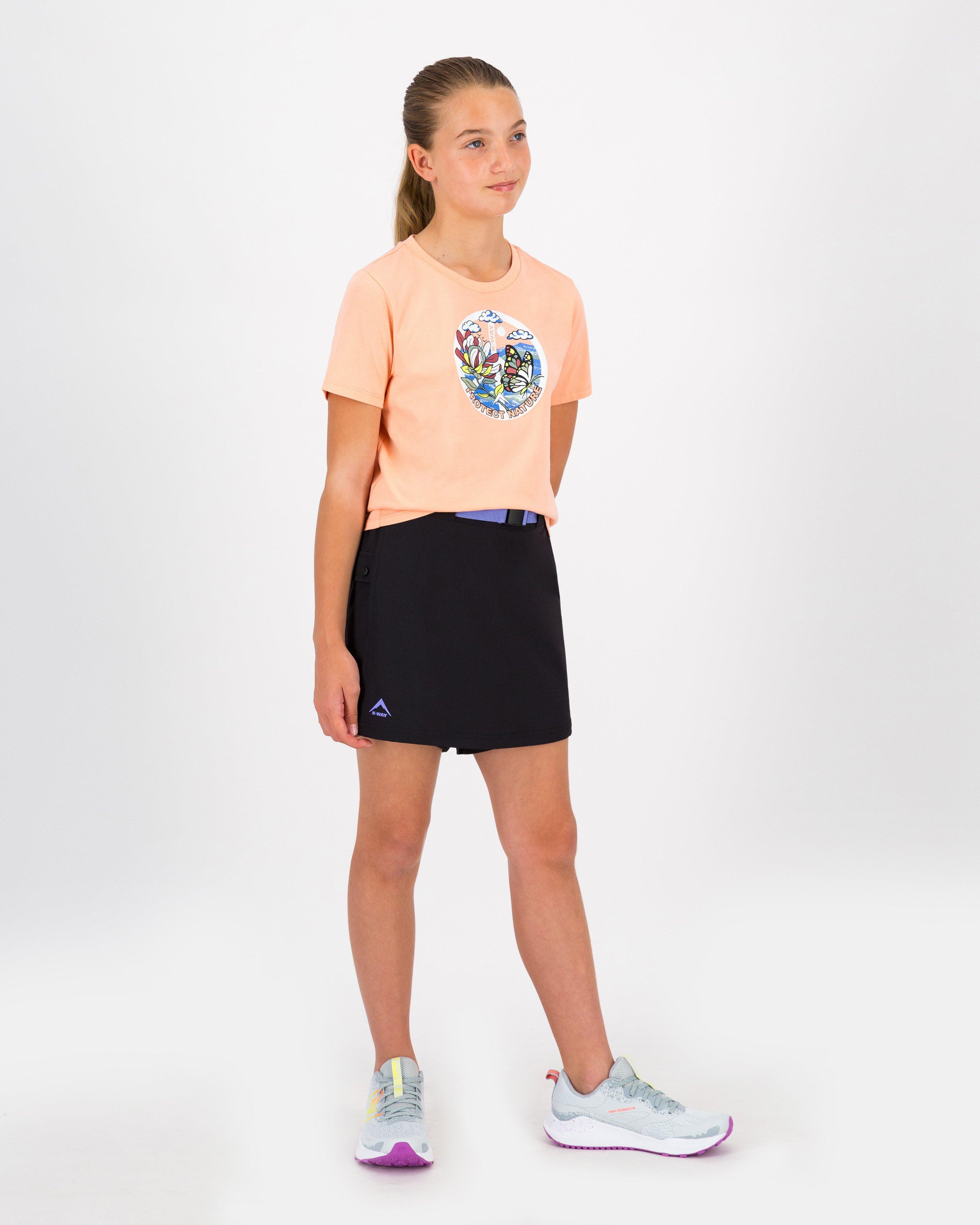 K-Way Youth Girls’ Hiking Skort -  Black