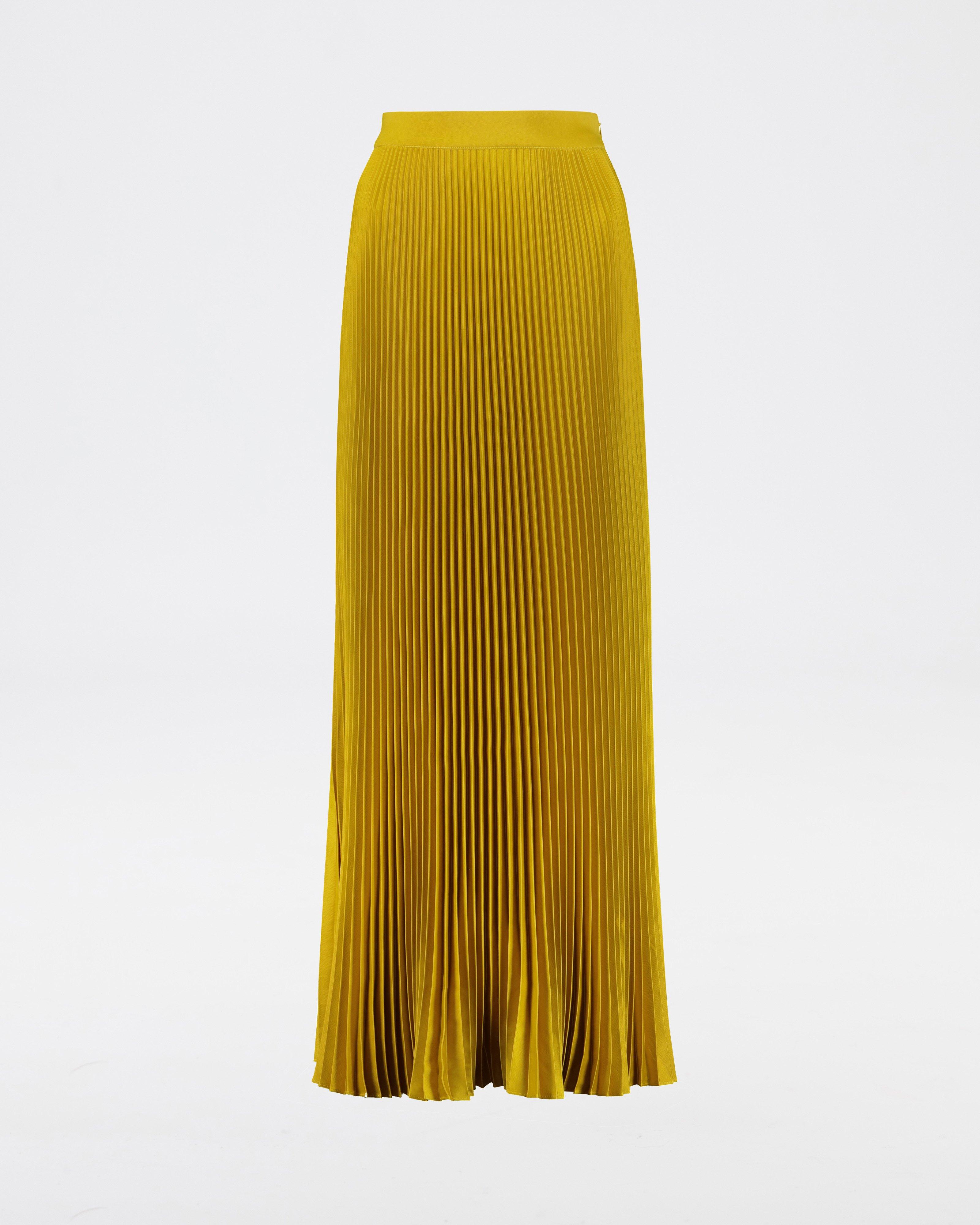 Loretta Pleated Skirt -  Ochre