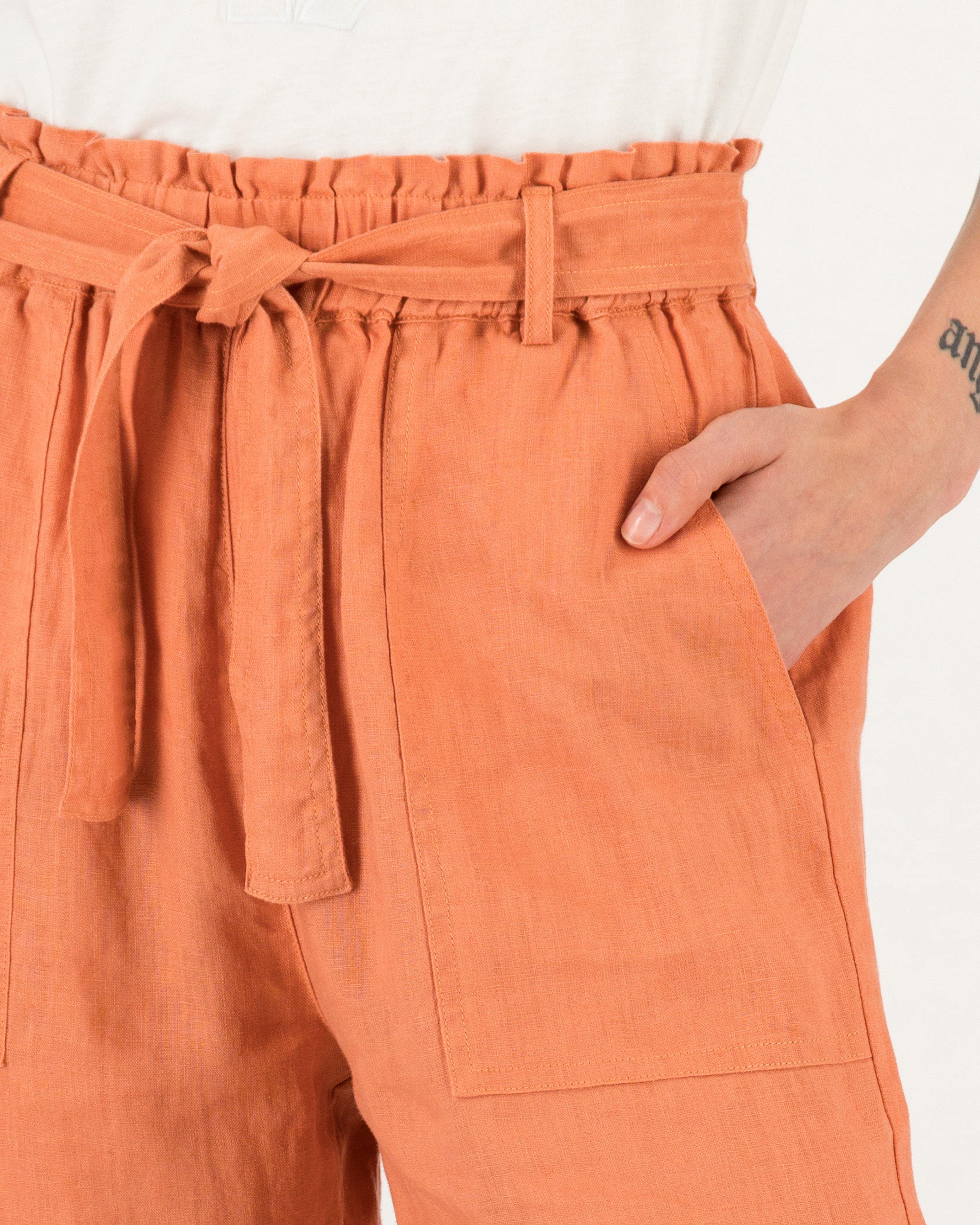 Rust clearance paperbag trousers