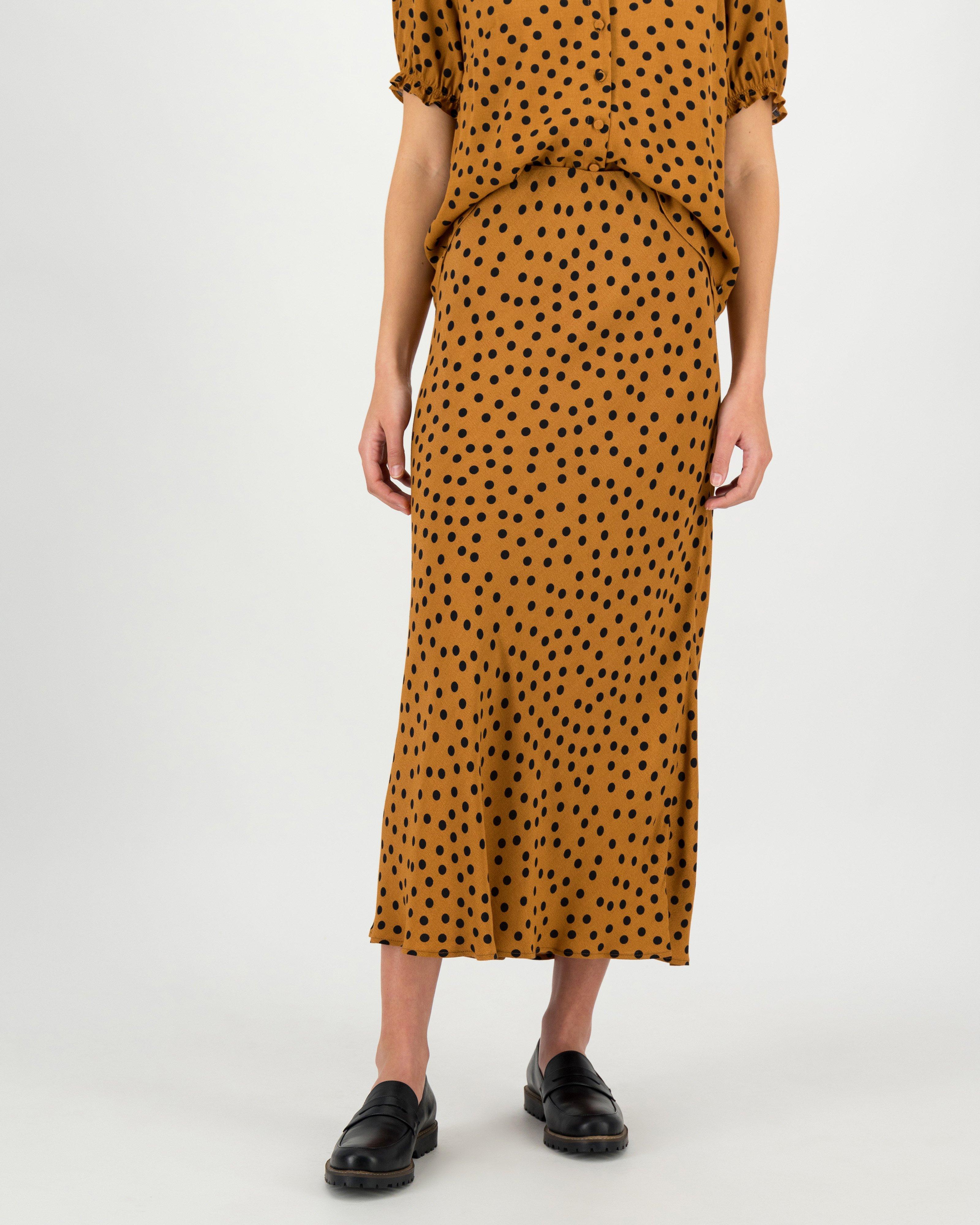 Women's Diana Spot Skirt -  Brown