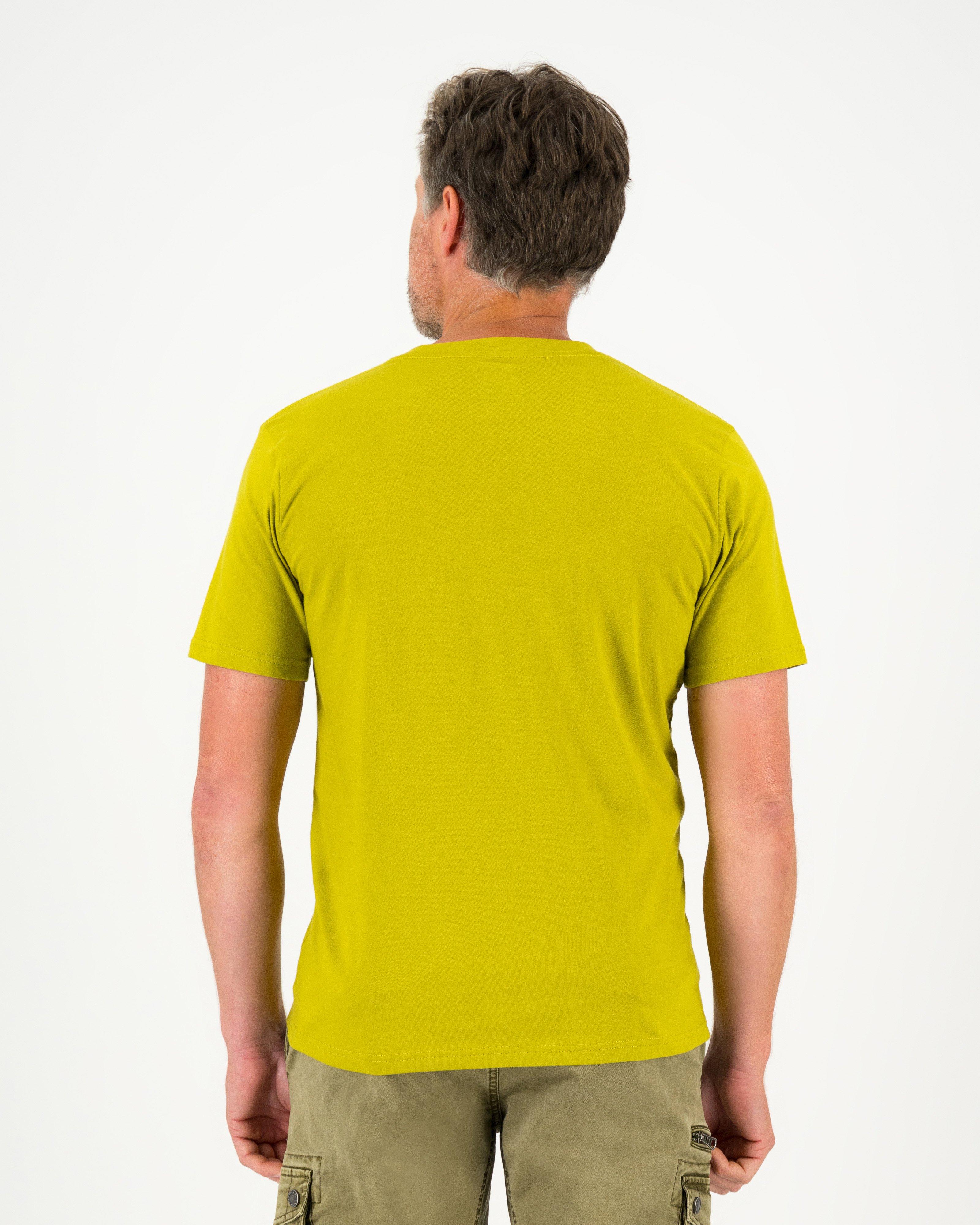 K-Way Elements Men’s Bold Graphic Cotton T-shirt -  Ochre