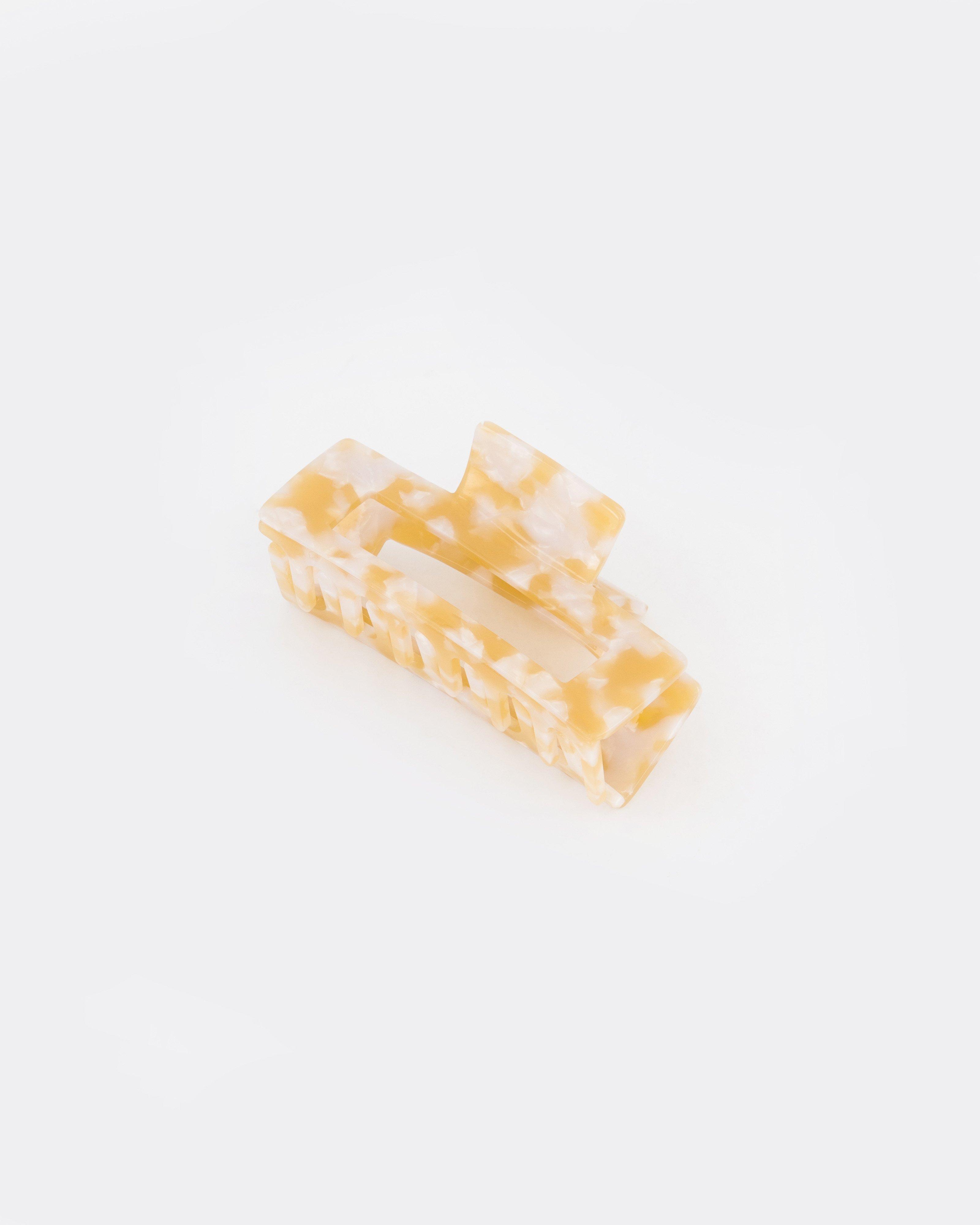 Lilou Acetate Bulldog Clip -  Stone