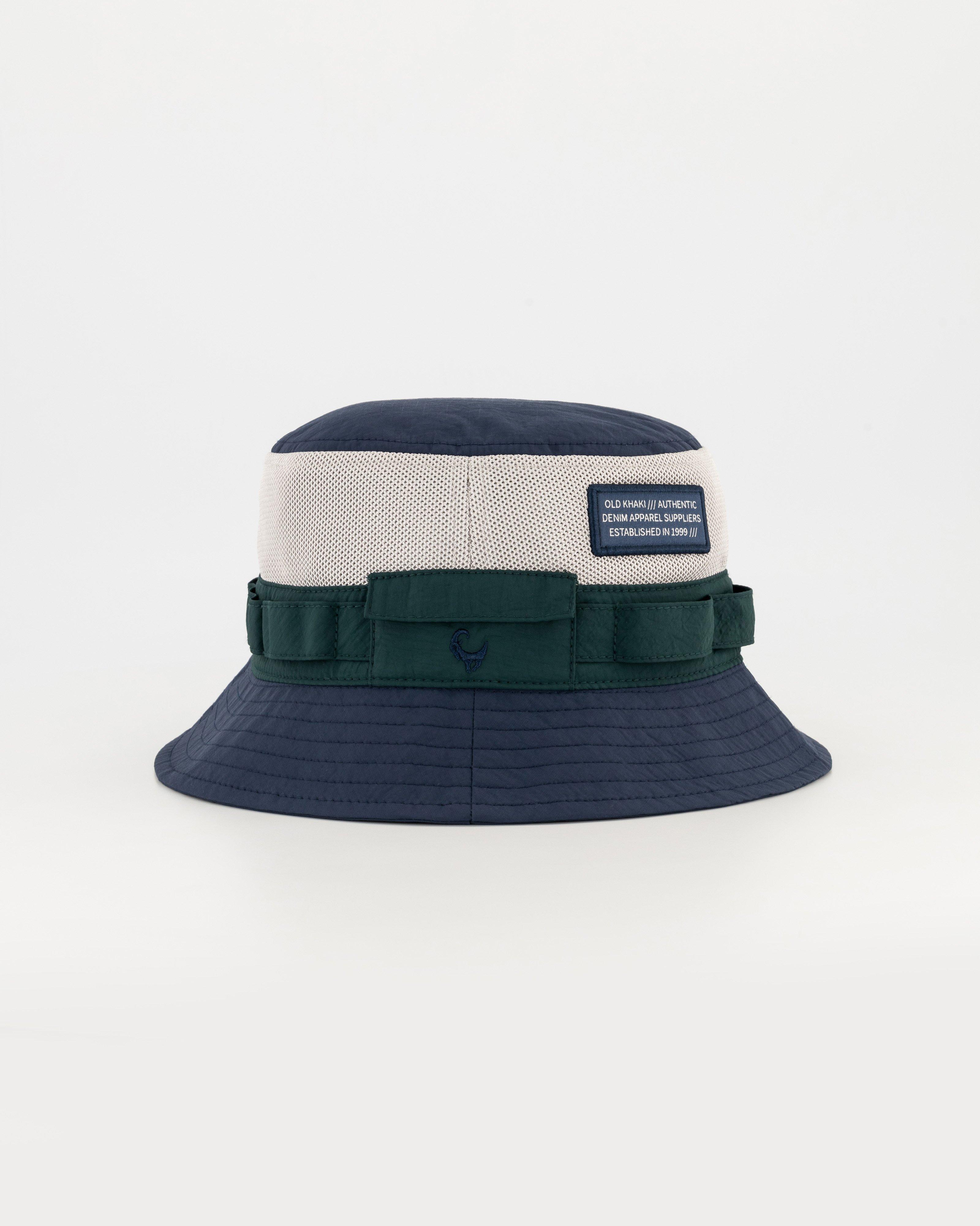 Old Khaki Gunnar Colourblock Bucket Hat -  Blue