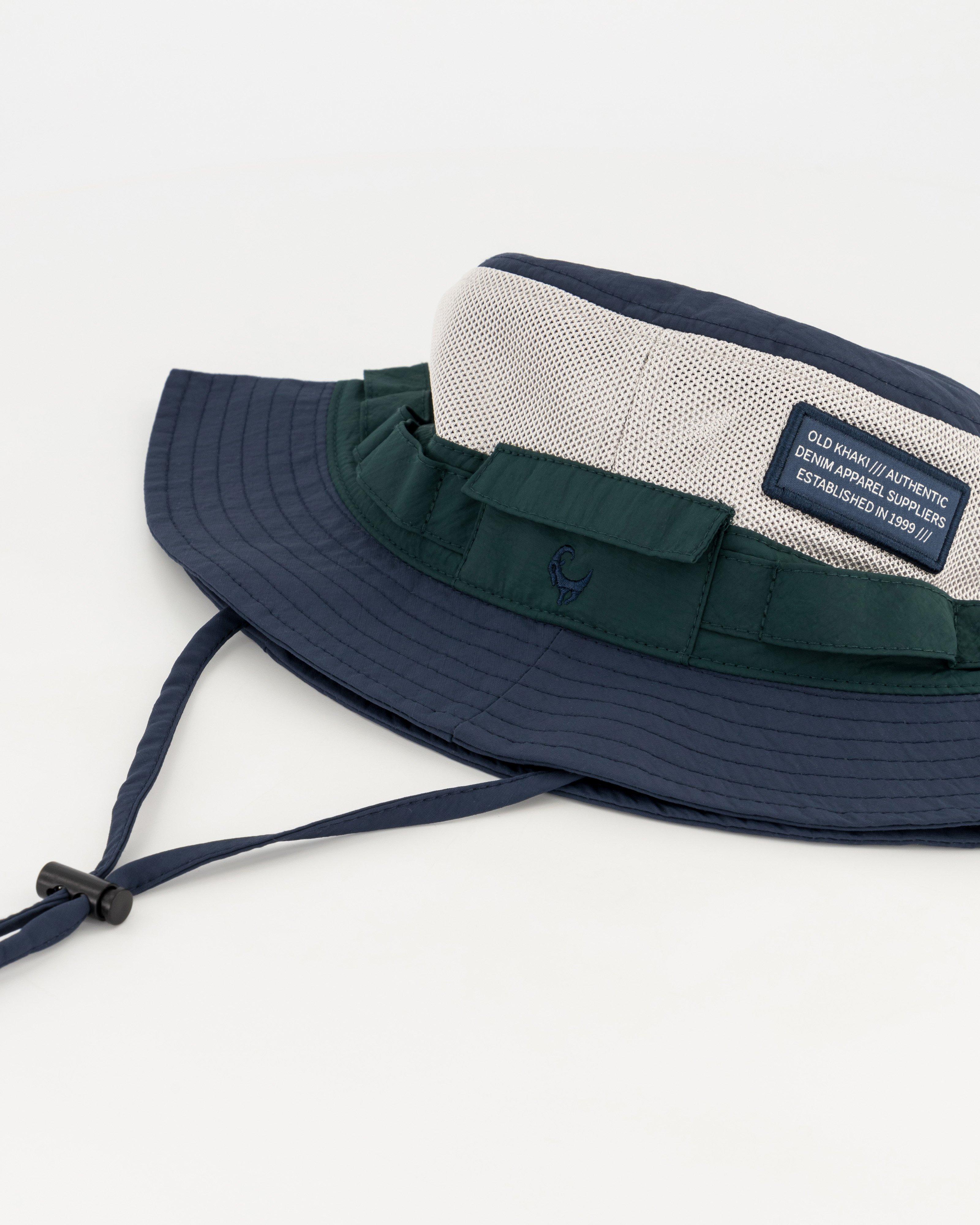 Old Khaki Gunnar Colourblock Bucket Hat -  Blue