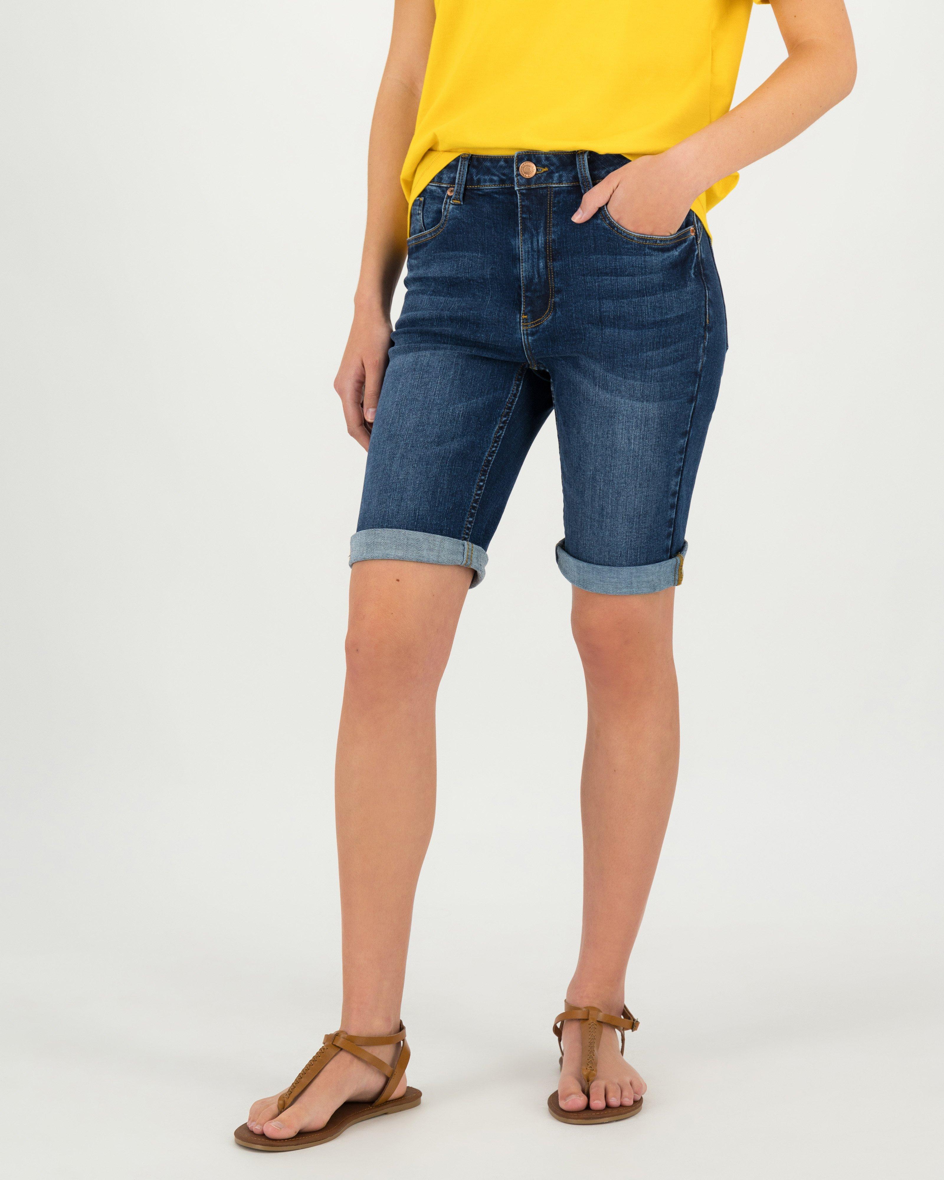 Women's Trina Denim Shorts -  Mid Blue