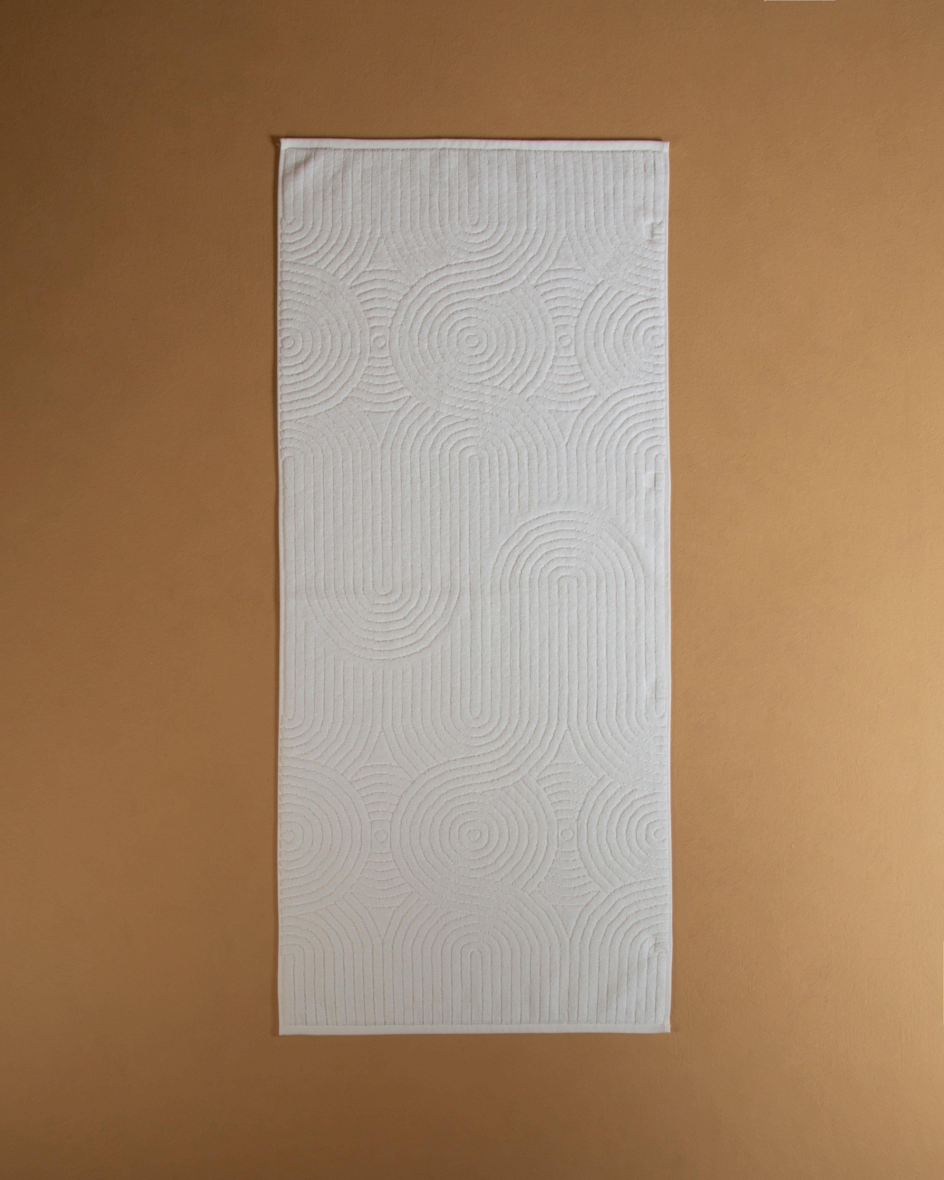 Velour Bath Mat -  White
