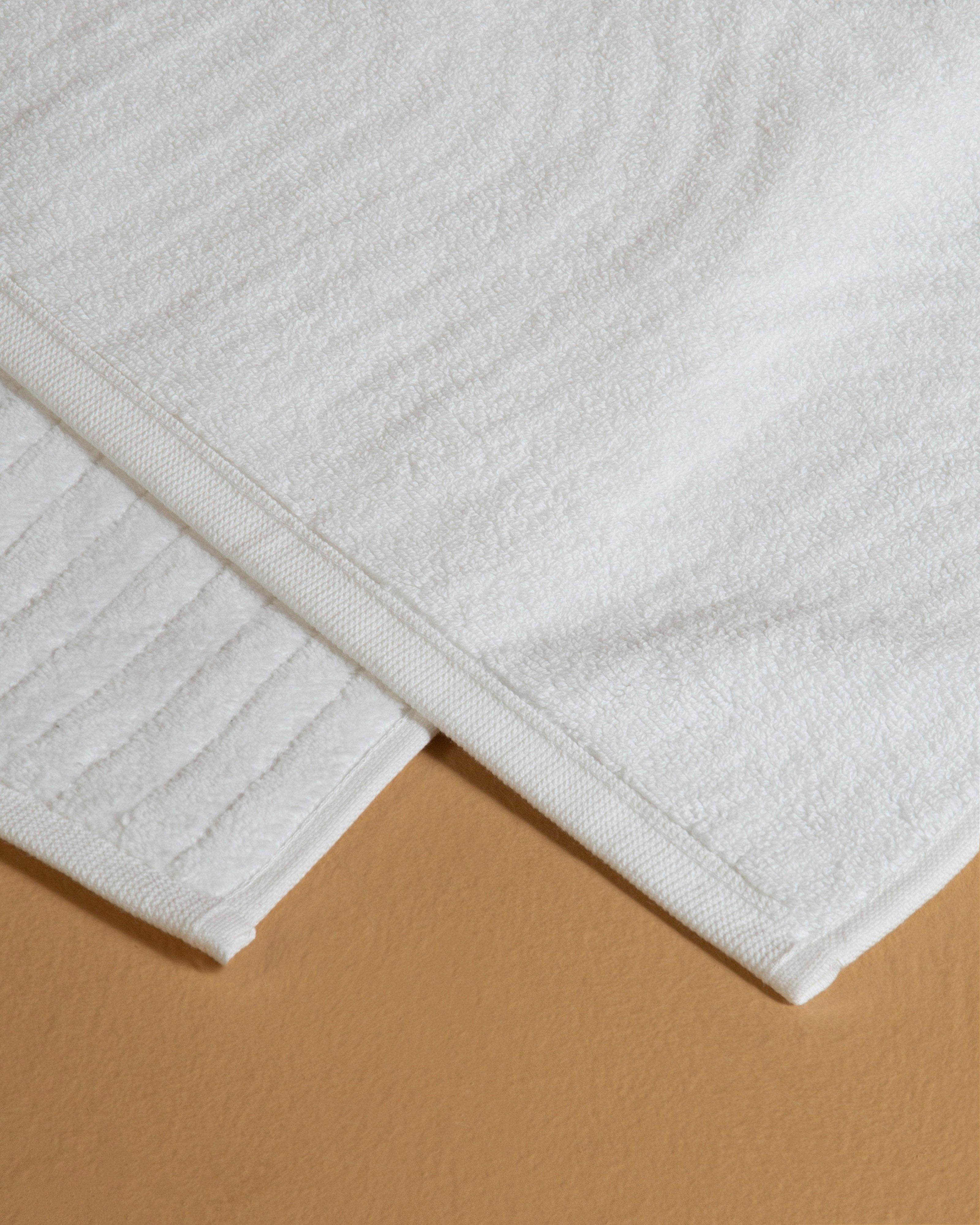 Velour Bath Mat -  White