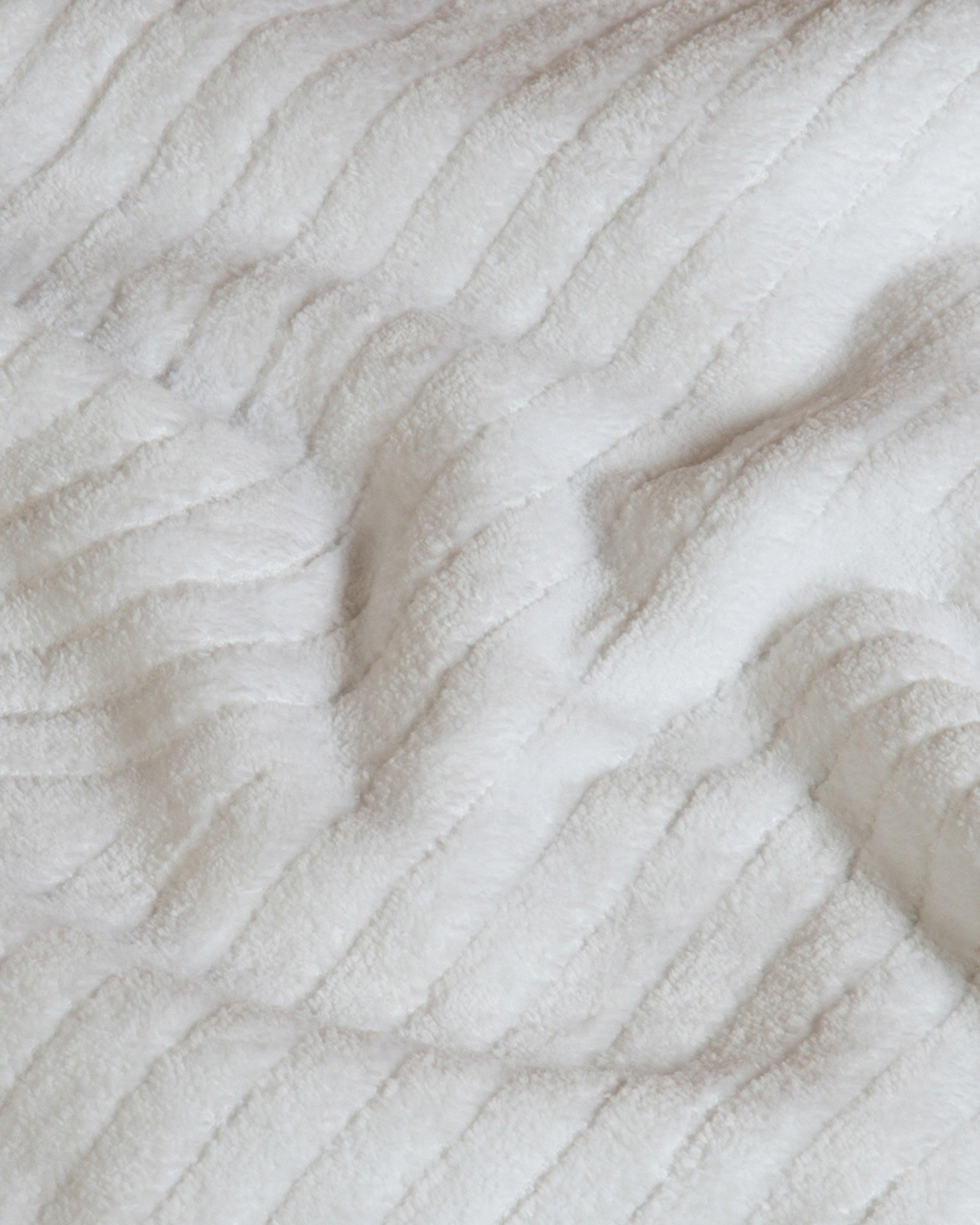 Velour Bath Mat -  White