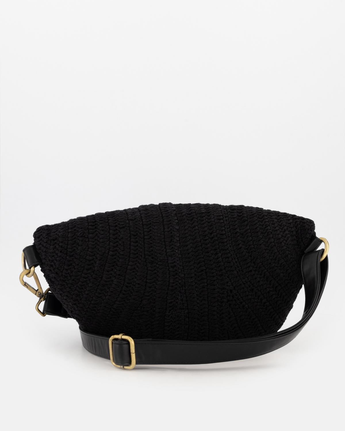 Unisex Phelida Crochet Crossbody Bag | Old Khaki