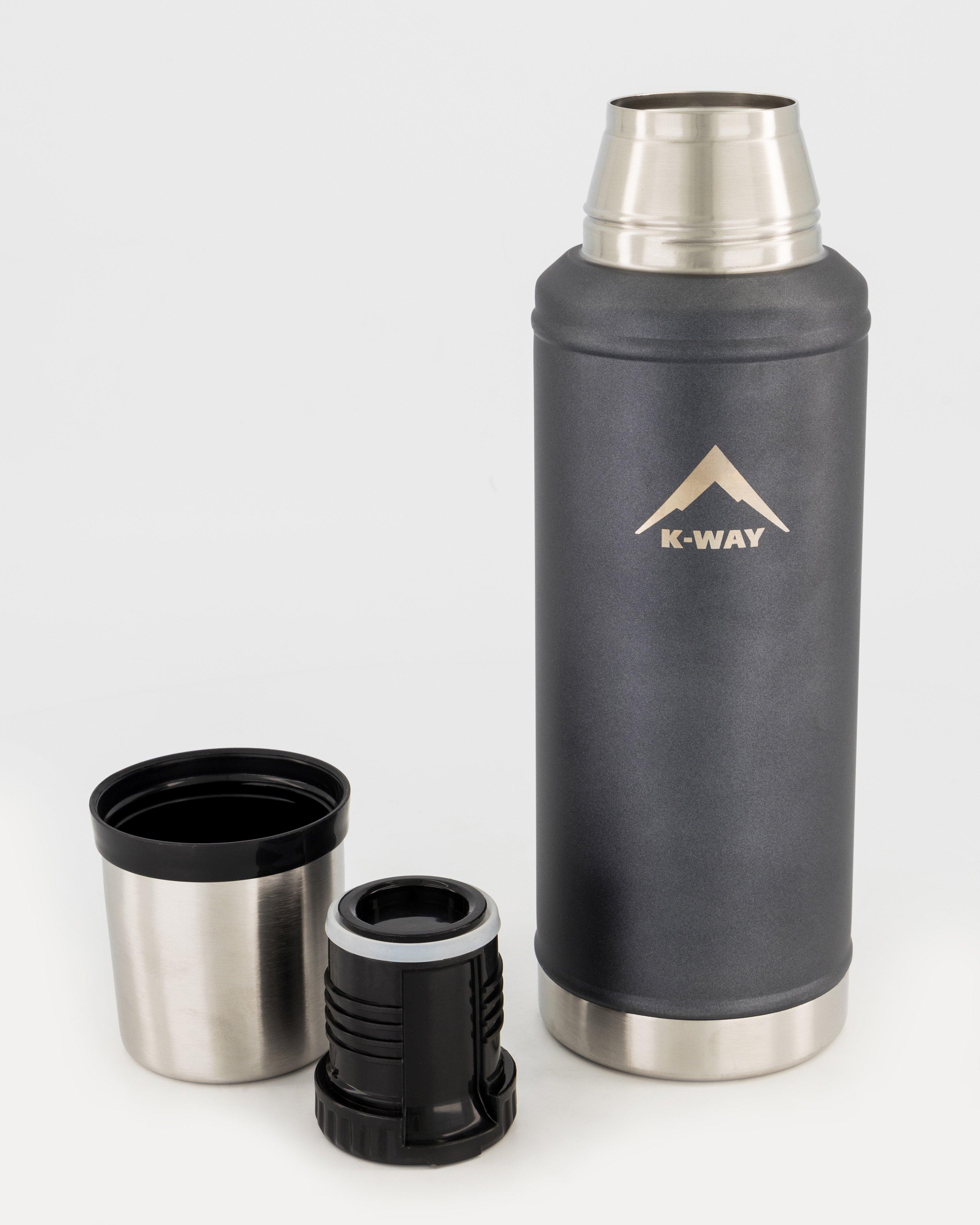 K-Way Vacuum Insulated 1L Flask -  Graphite