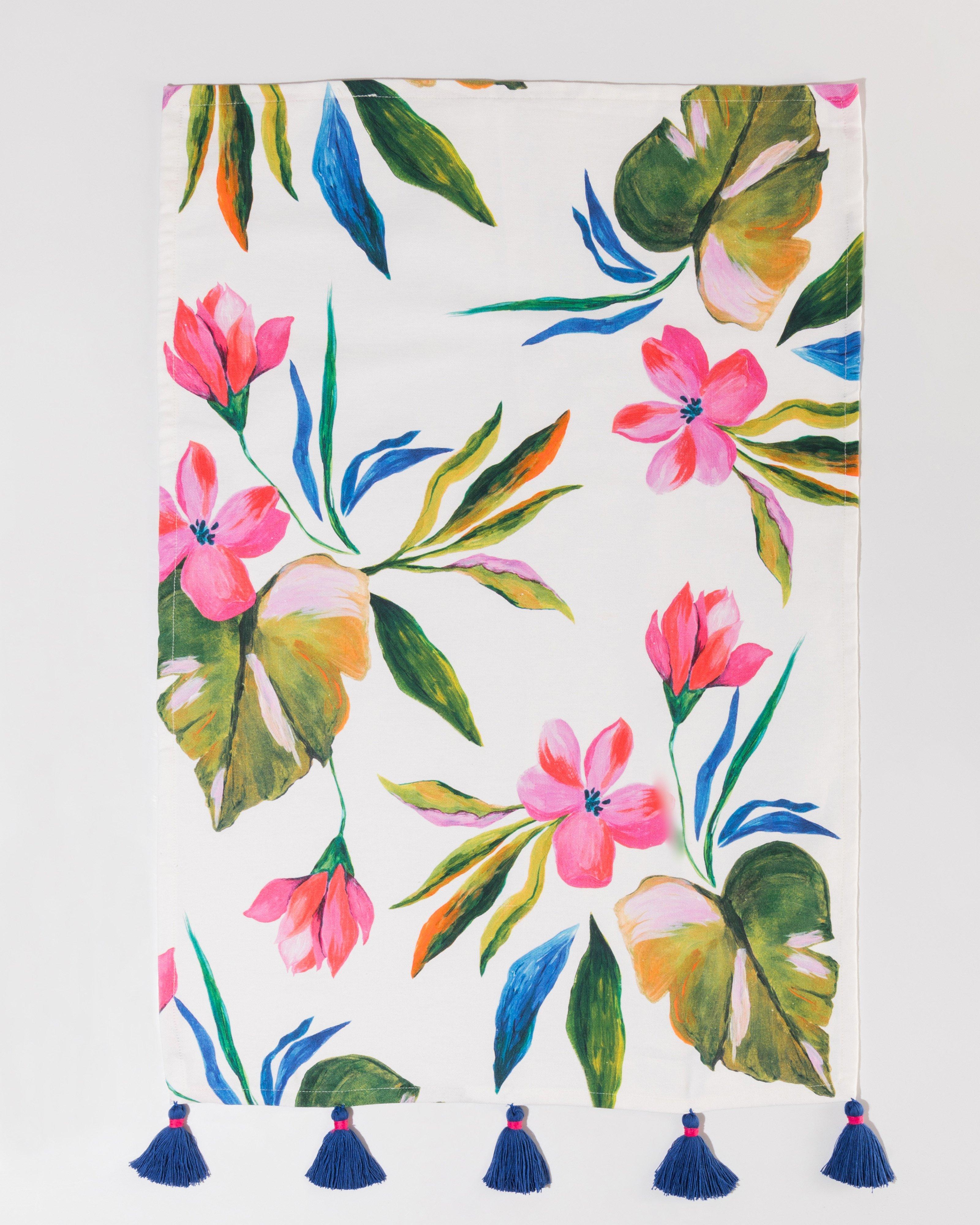 Bright Floral Tea Towel -  Assorted