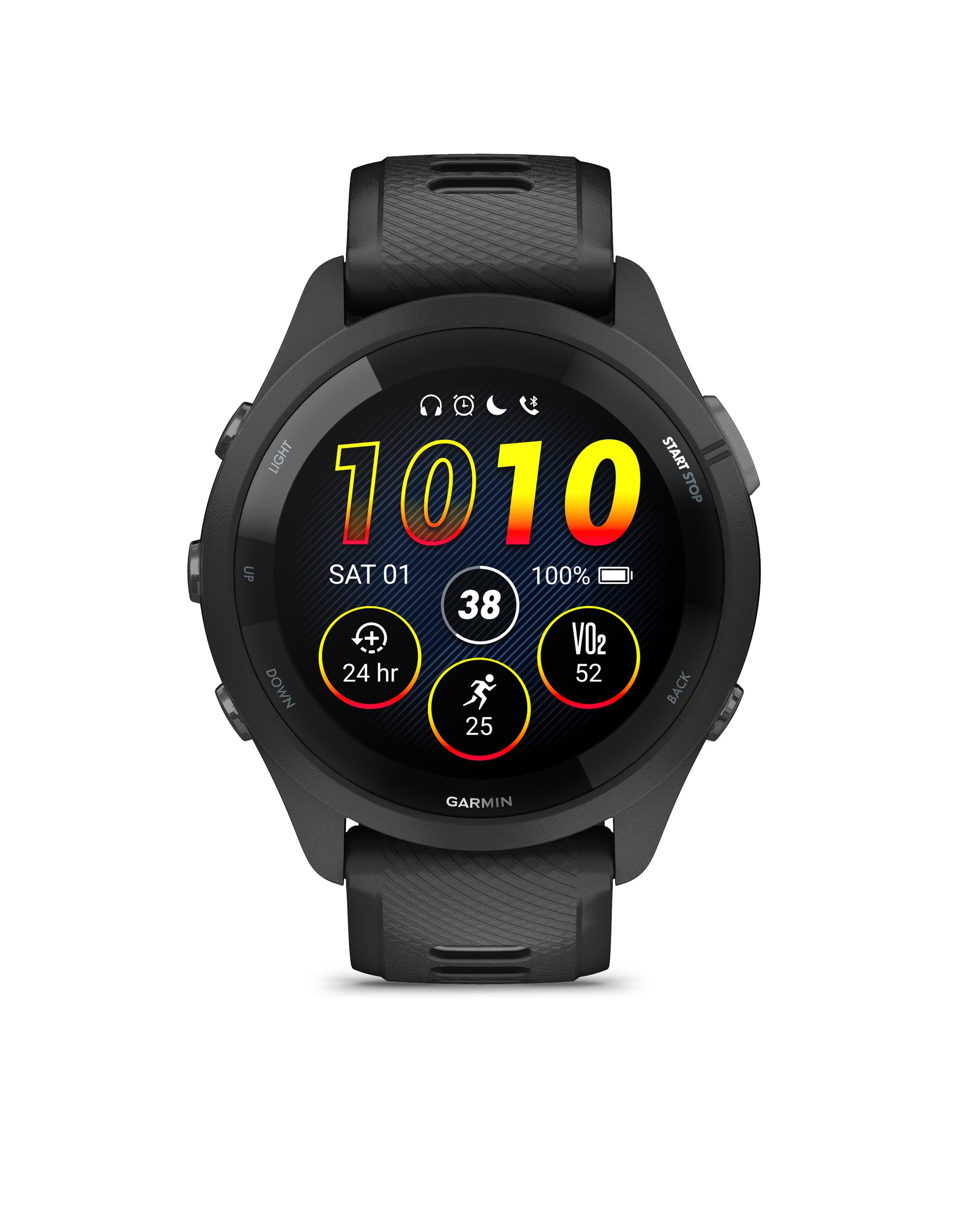 Garmin Forerunner 265 Music Smartwatch -  Black