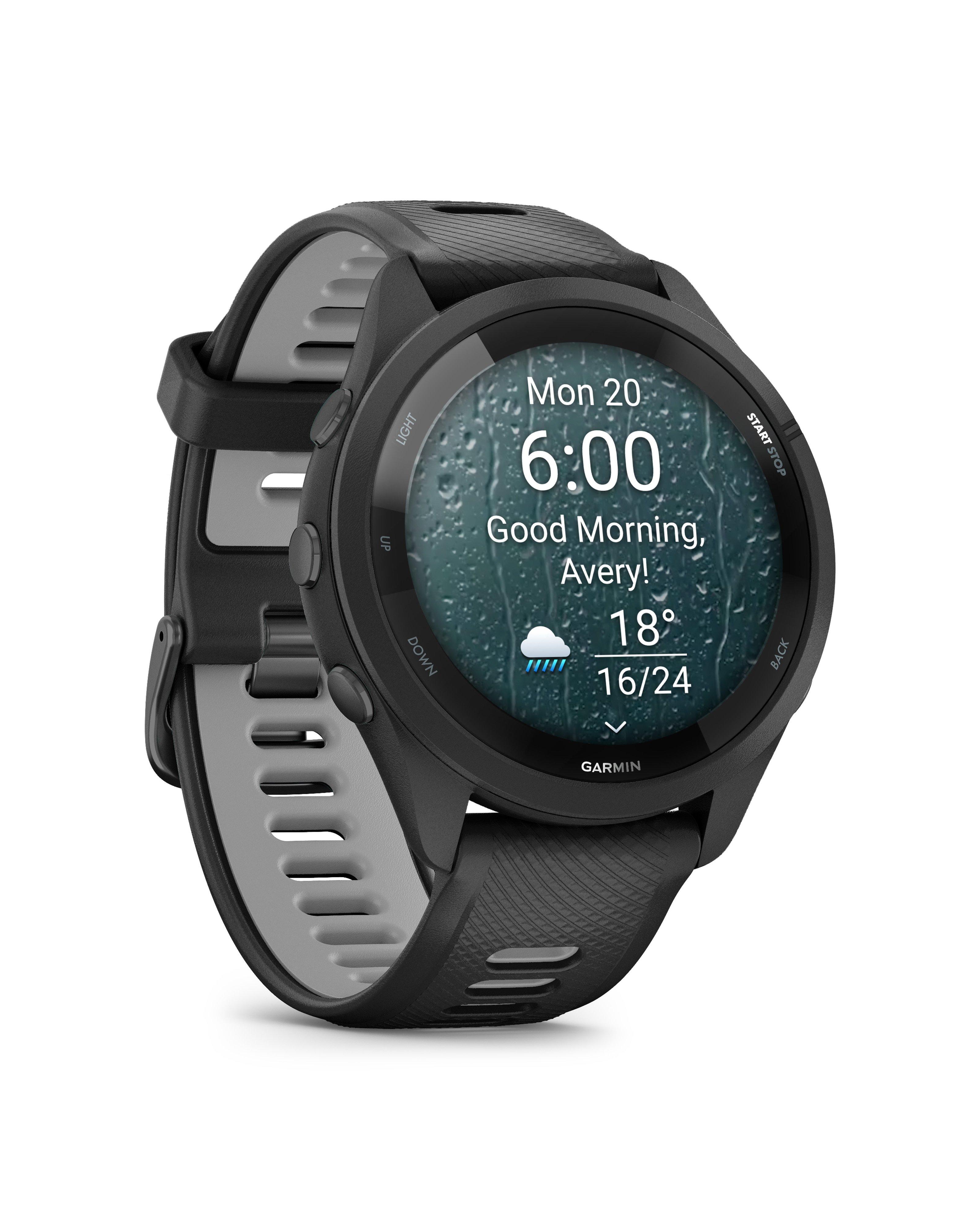 Garmin Forerunner 265 Music Smartwatch -  Black