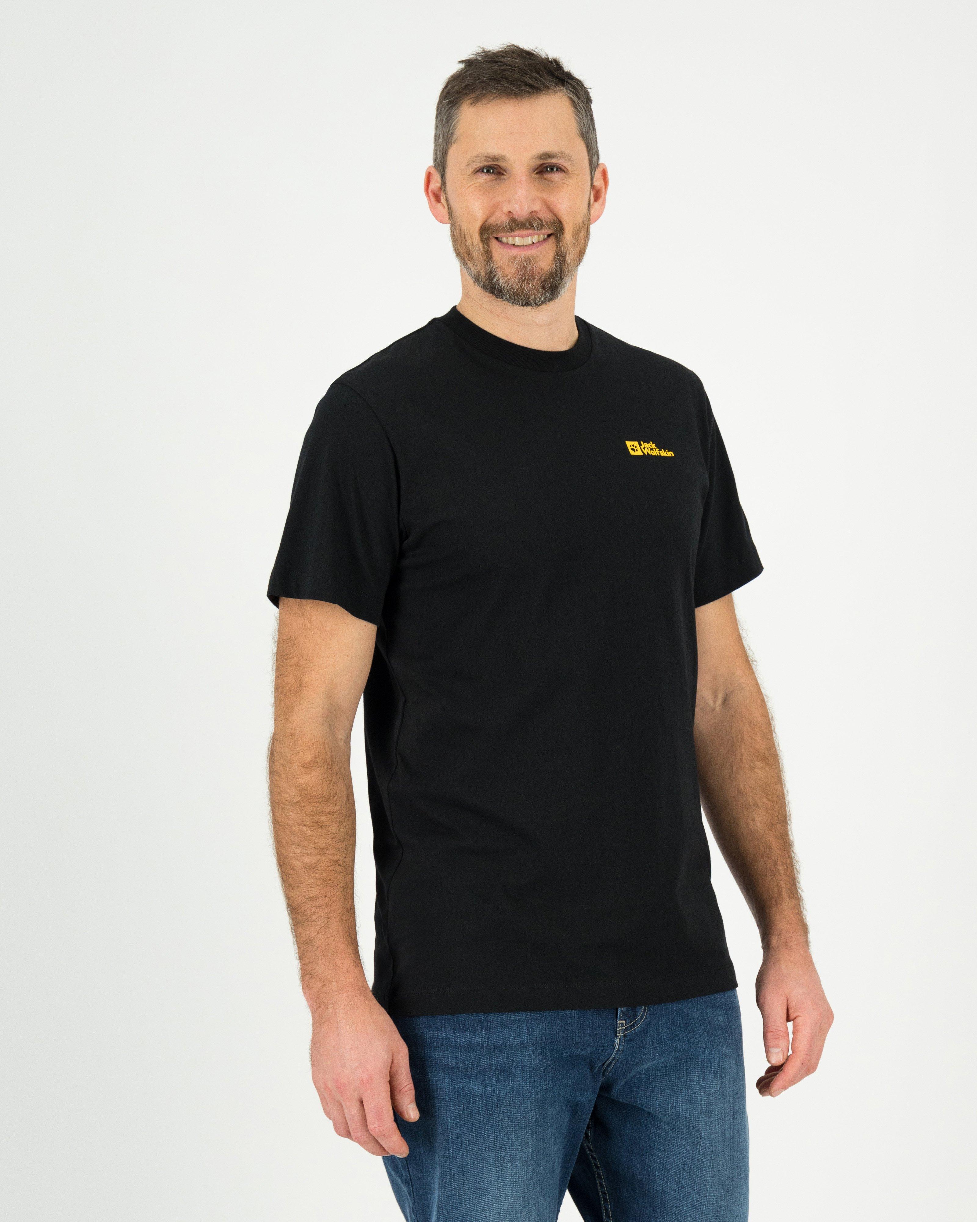 Jack Wolfskin Men’s Essential Cotton T-shirt  -  Black