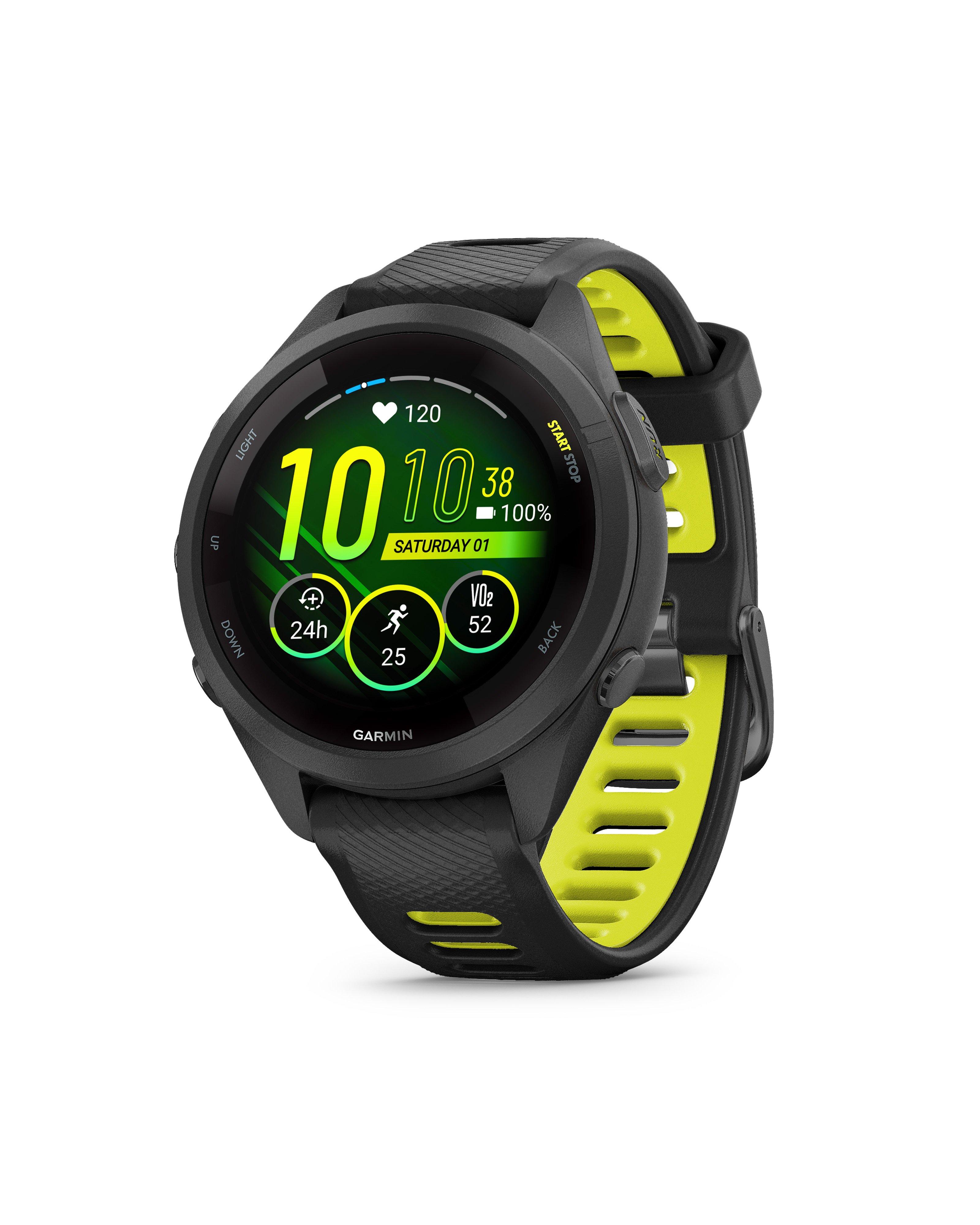 Garmin Forerunner 265S Music Smartwatch -  Black