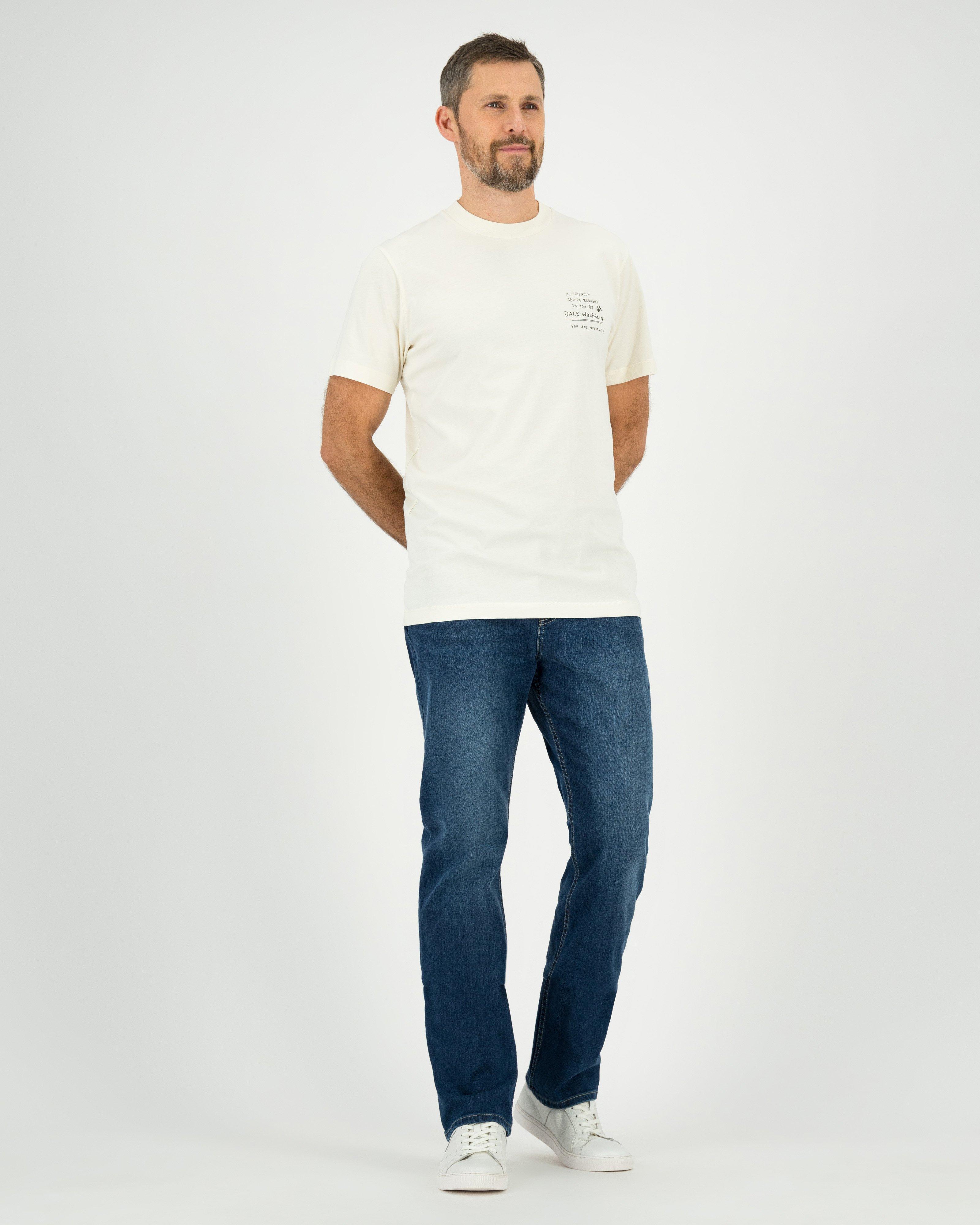 Jack Wolfskin Men’s Journey Cotton T-shirt -  White