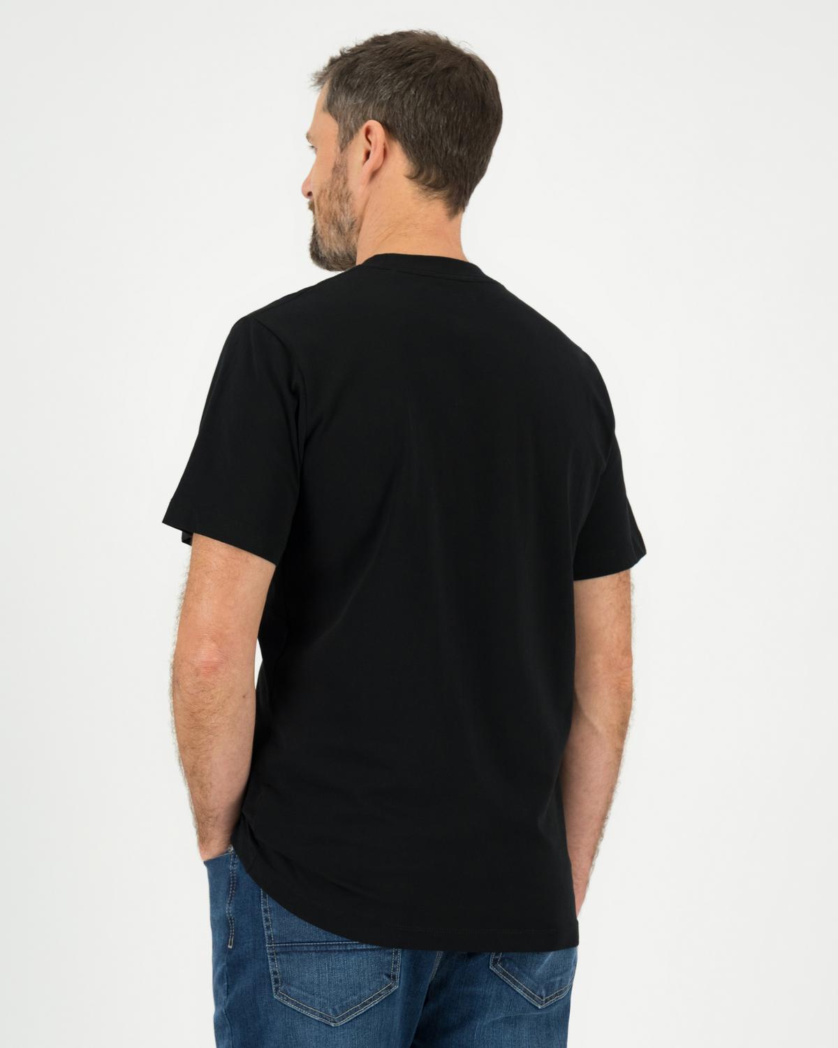 Jack Wolfskin Men’s Essential Logo Cotton T-shirt -  Black