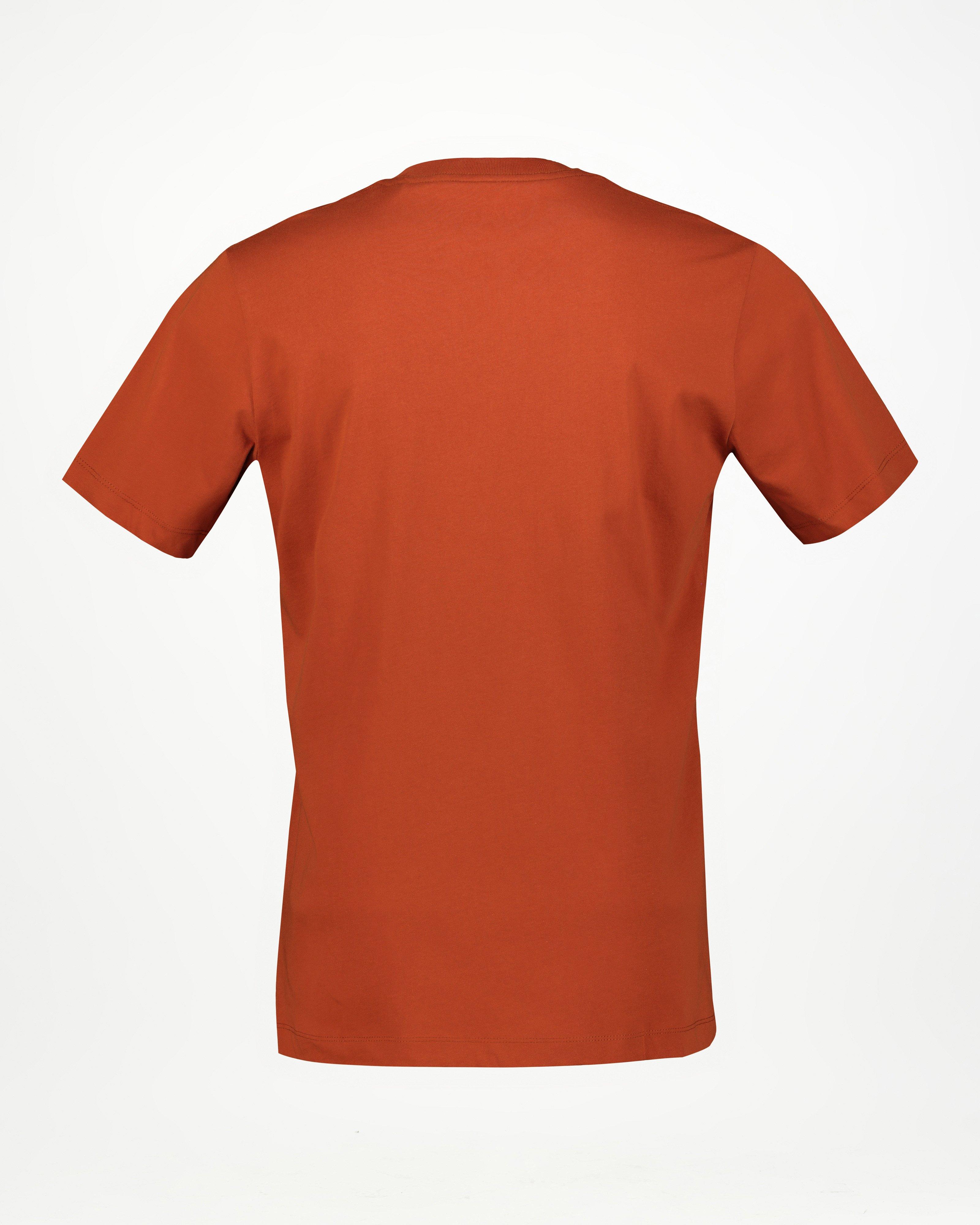 Jack Wolfskin Men’s Essential Logo Cotton T-shirt -  Dark Red