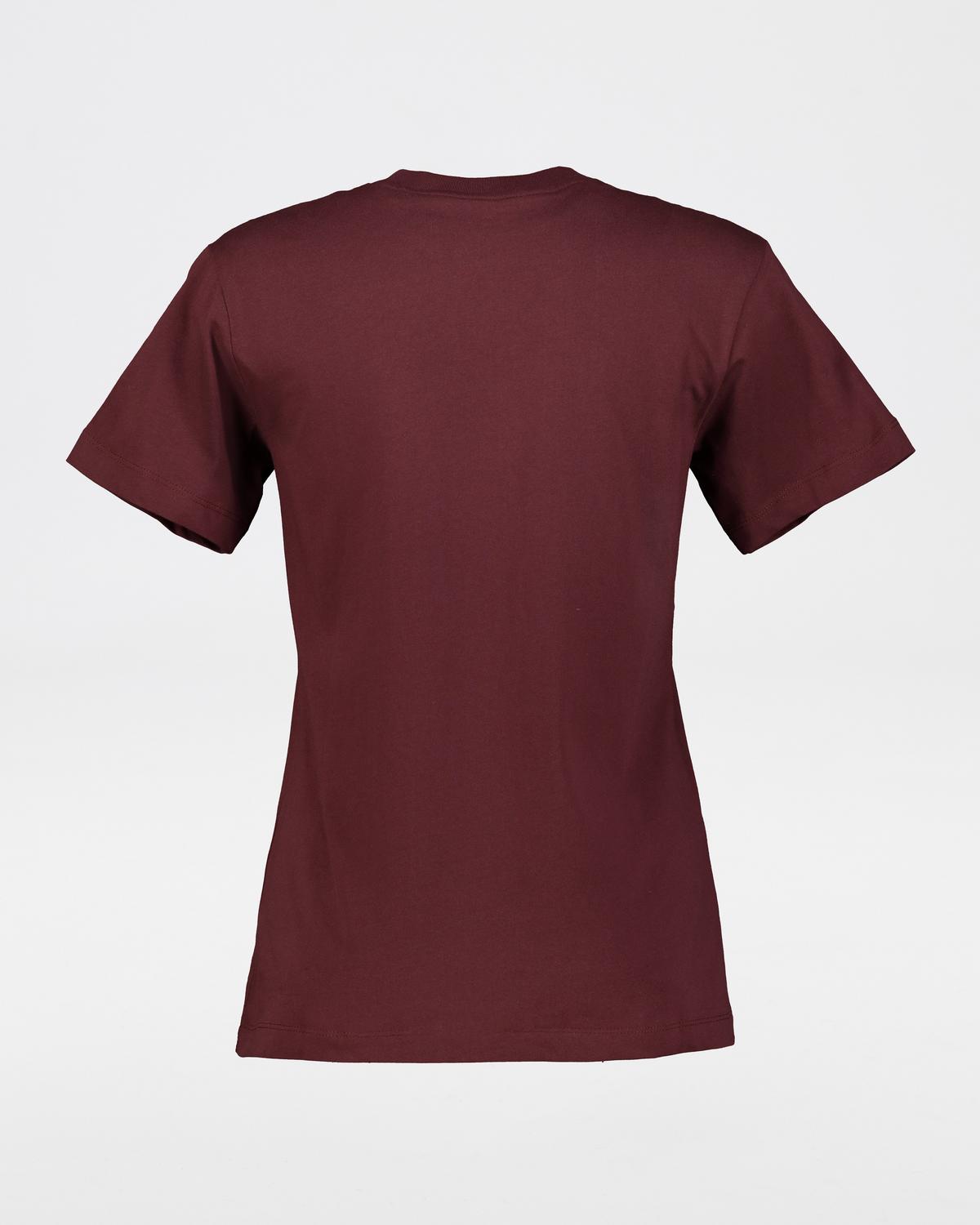 Jack Wolfskin Women’s Essential Slim Fit Cotton T-shirt -  Burgundy