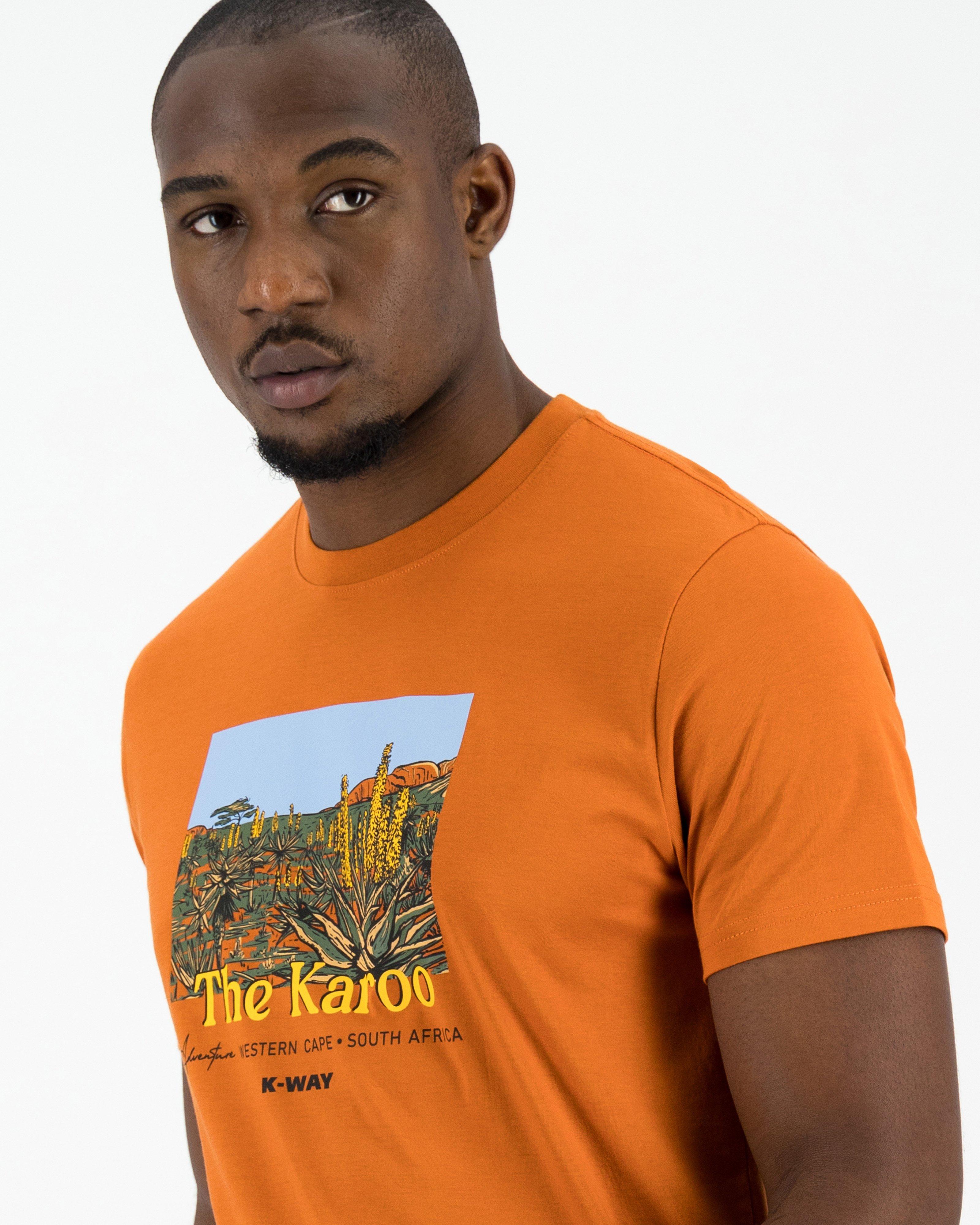 K-Way Elements Men’s Karoo Cotton T-shirt -  Rust