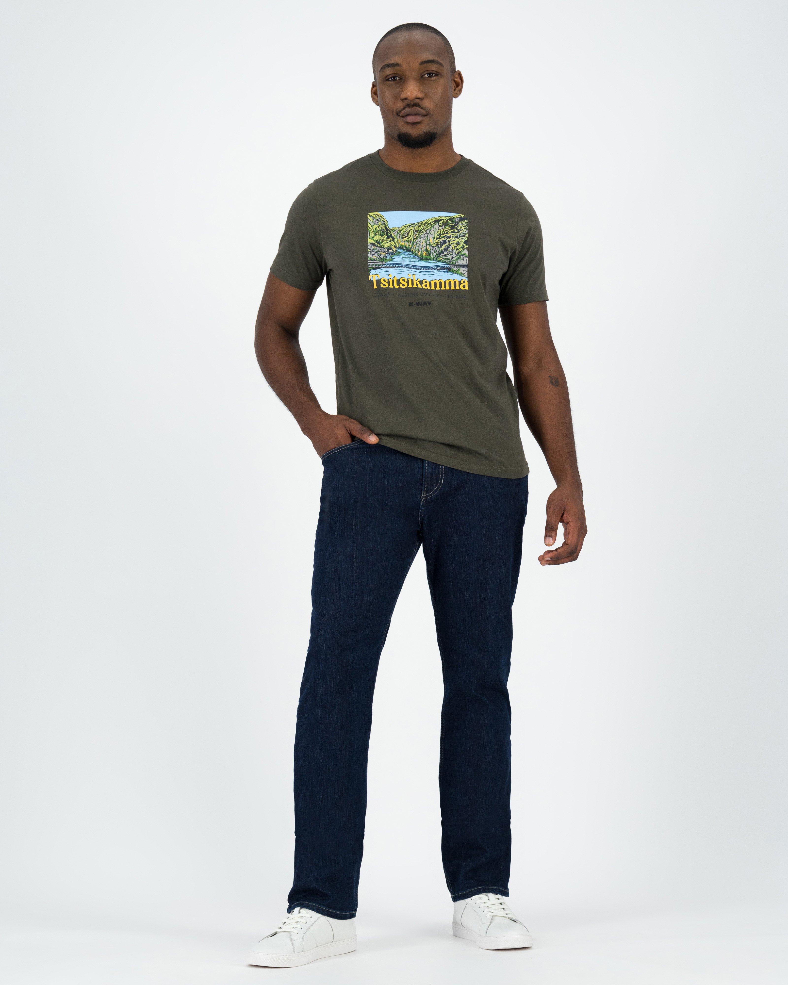 K-Way Elements Men’s Tsitsikamma Cotton T-shirt -  Olive