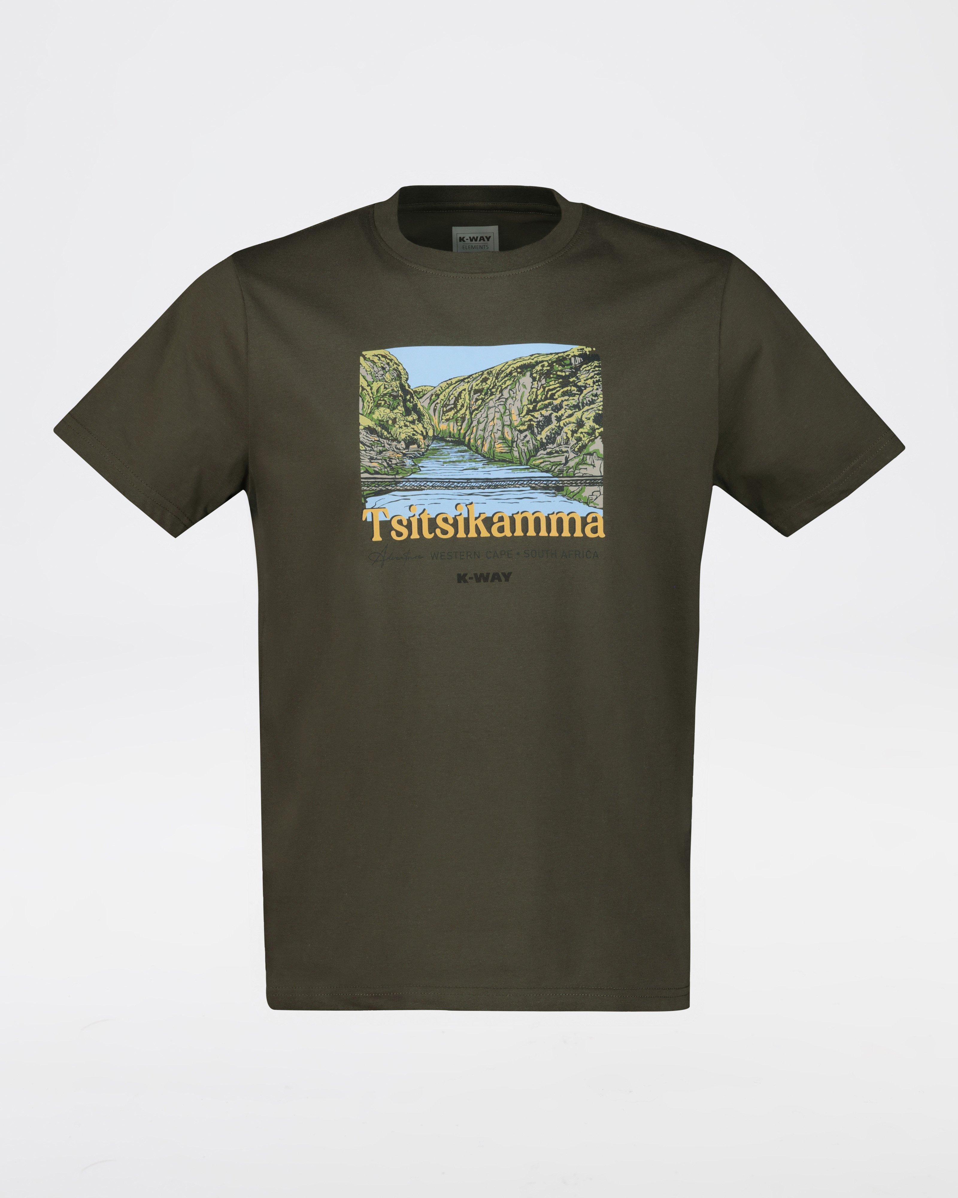 K-Way Elements Men’s Tsitsikamma Cotton T-shirt -  Olive