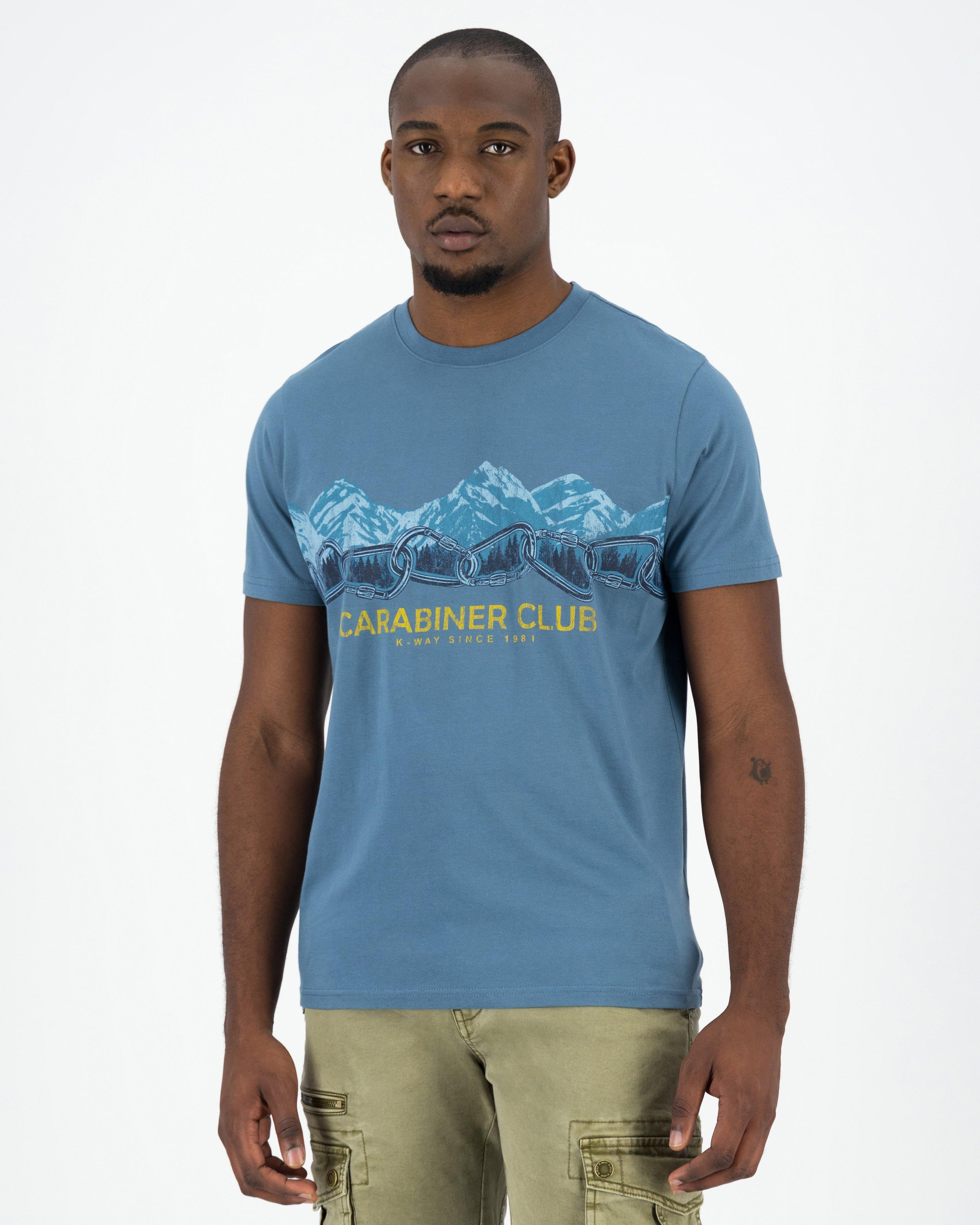 K-Way Elements Men’s Carabiner Club Cotton T-shirt -  Sea Blue