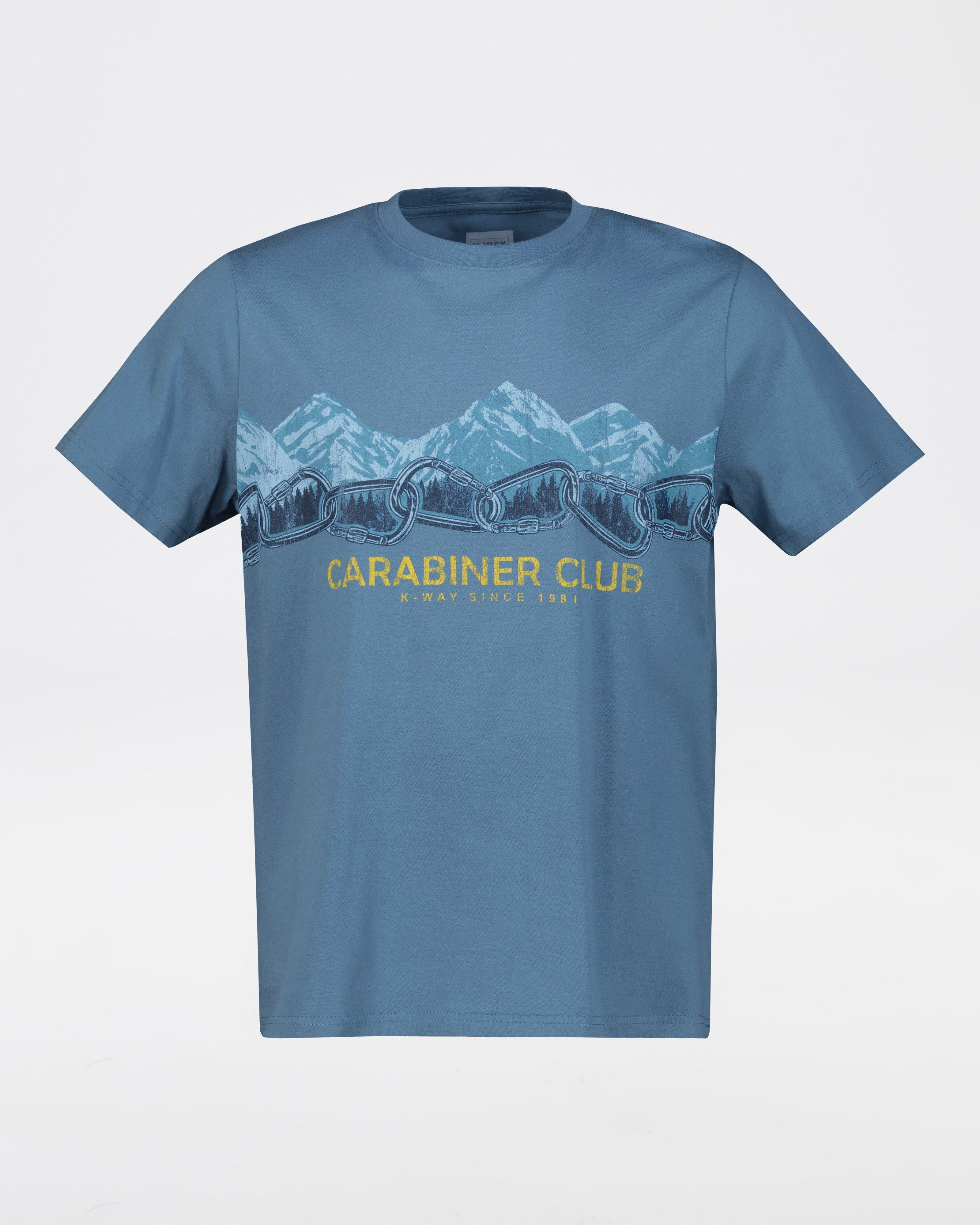 K-Way Elements Men’s Carabiner Club Cotton T-shirt -  Sea Blue