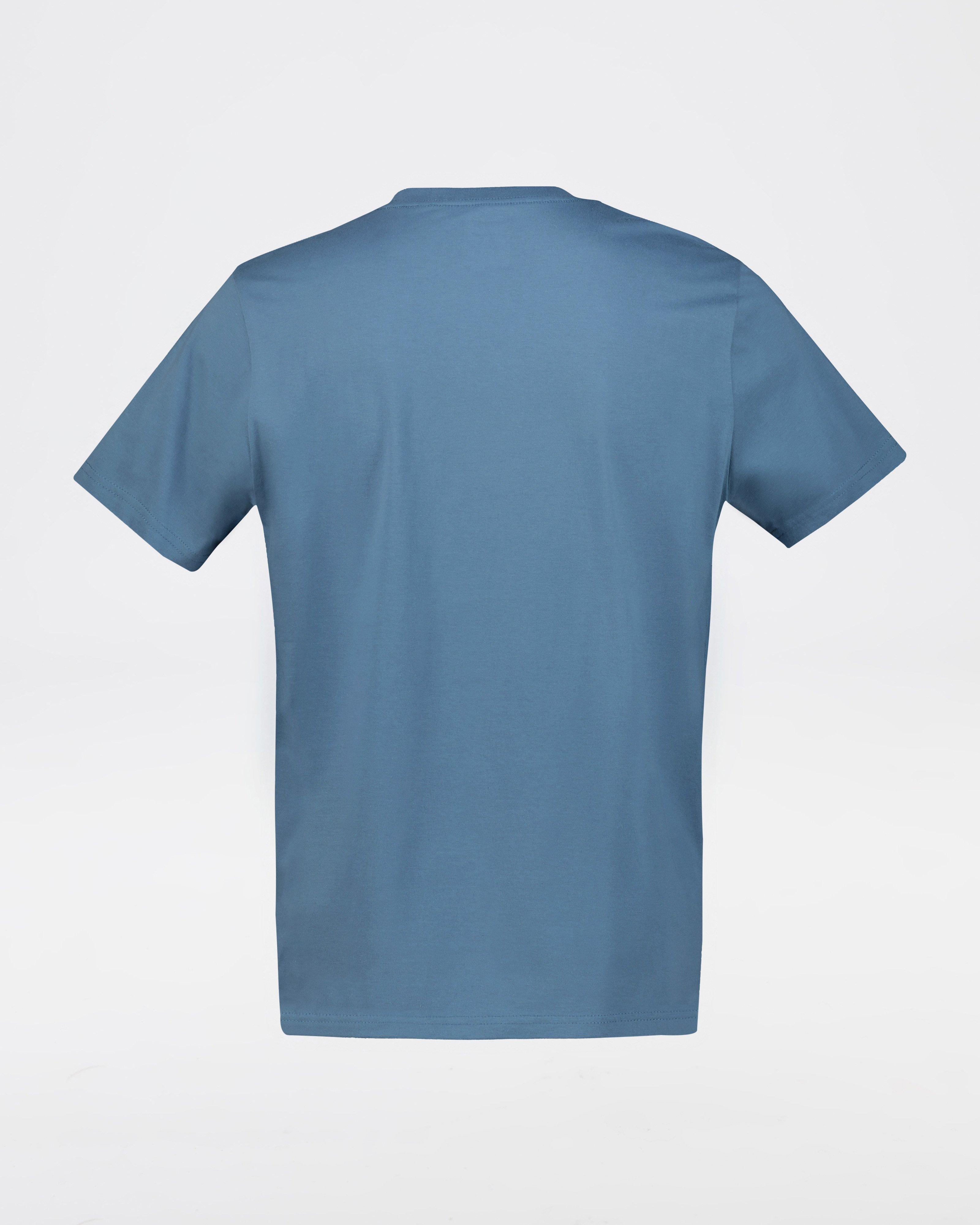 K-Way Elements Men’s Carabiner Club Cotton T-shirt -  Sea Blue