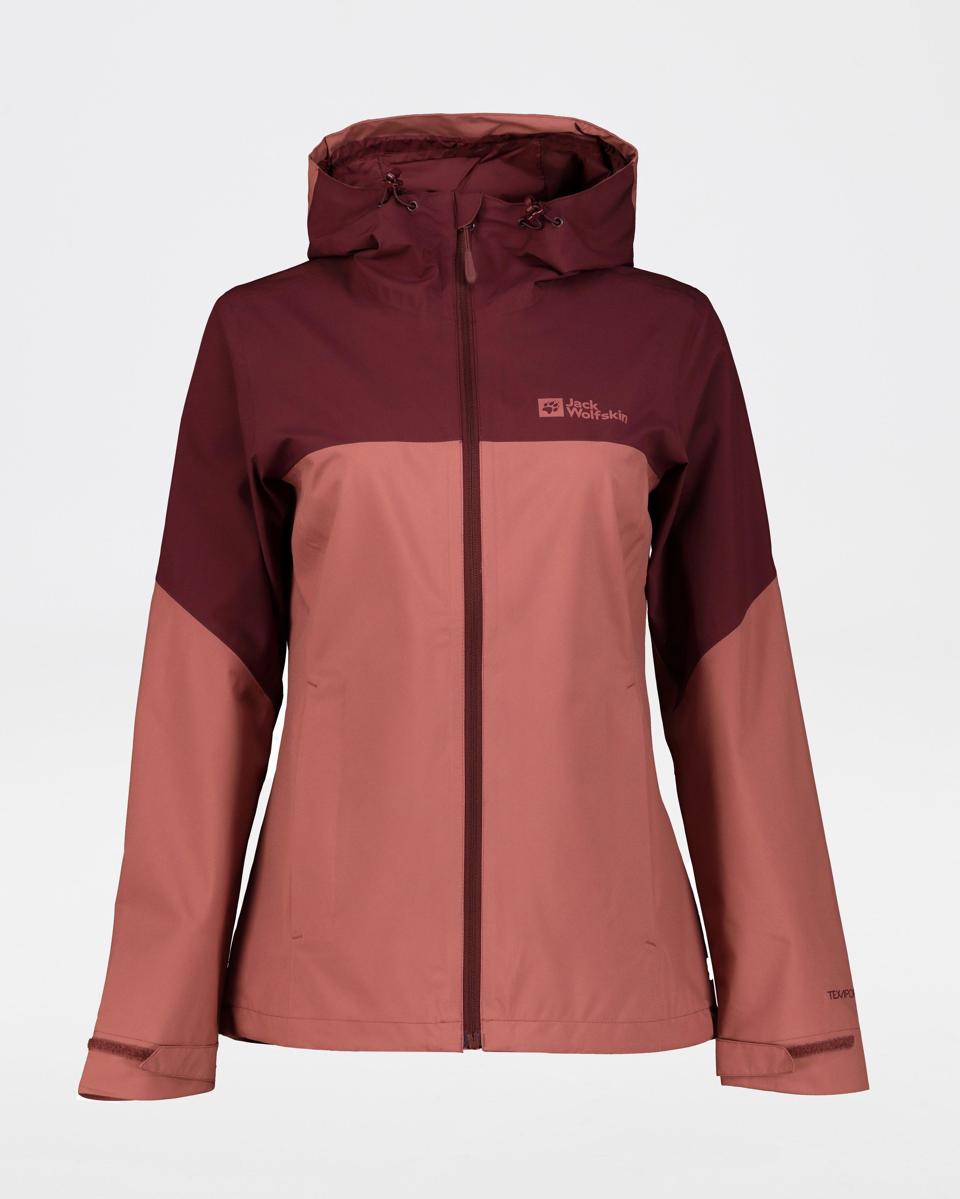 Jack Wolfskin Women’s Weiltal Rain Jacket -  Berry