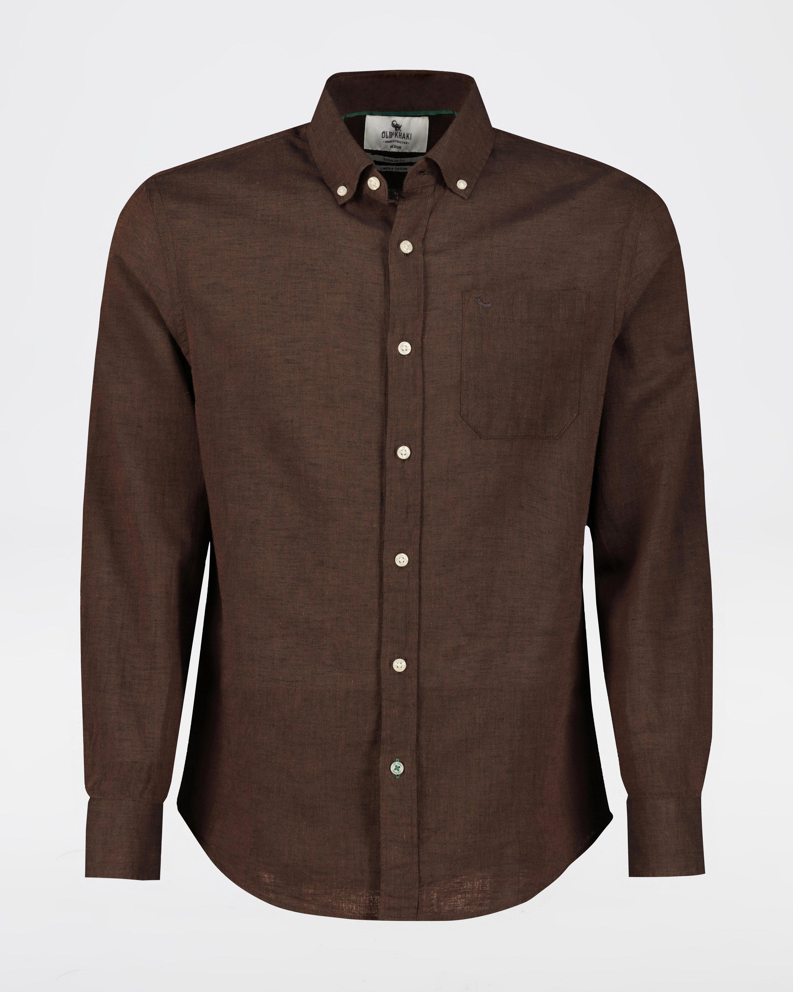 Old Khaki Men’s Presley Long Sleeve Shirt -  Brown