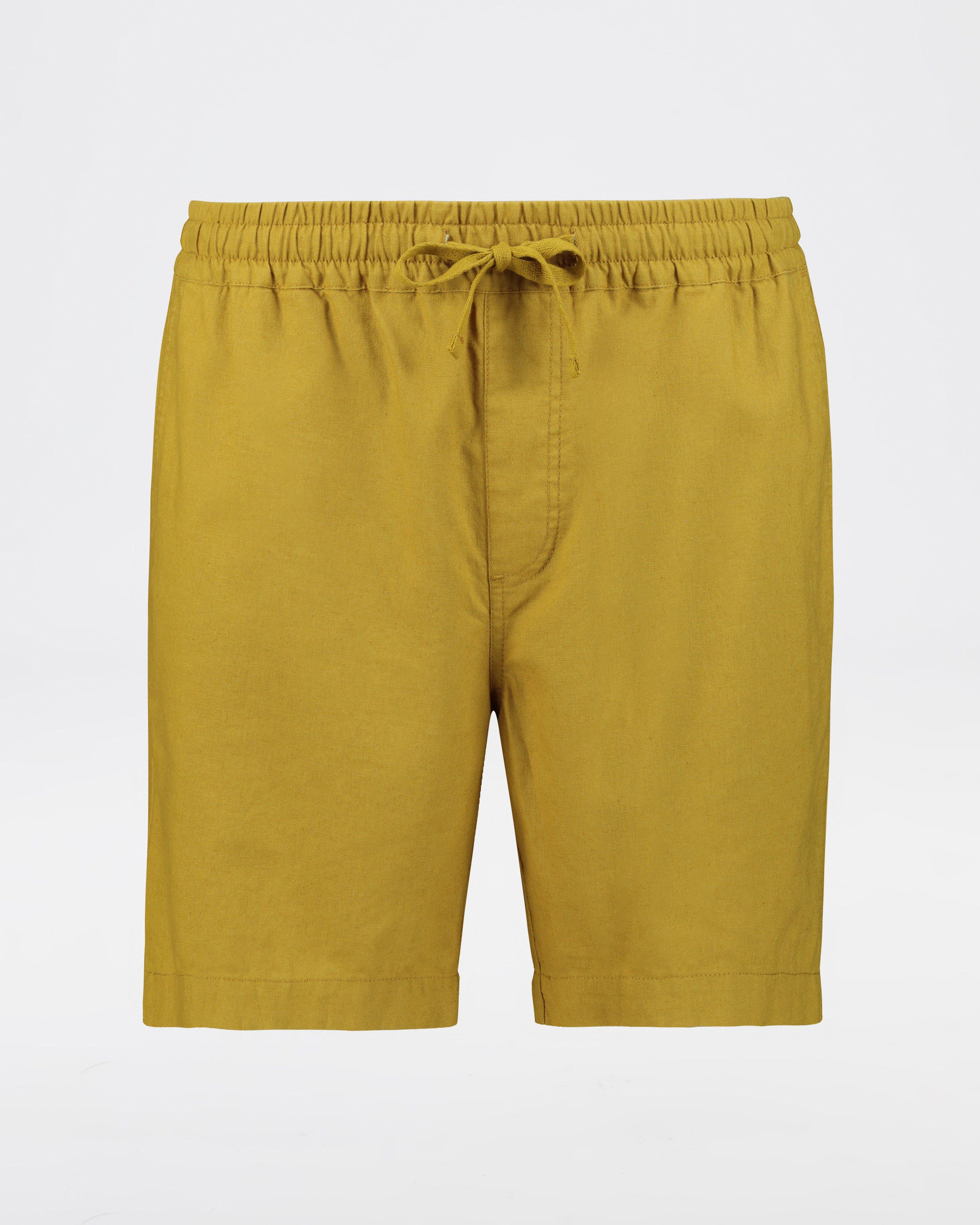 Men's Hux Linen Pull-On Shorts | Old Khaki