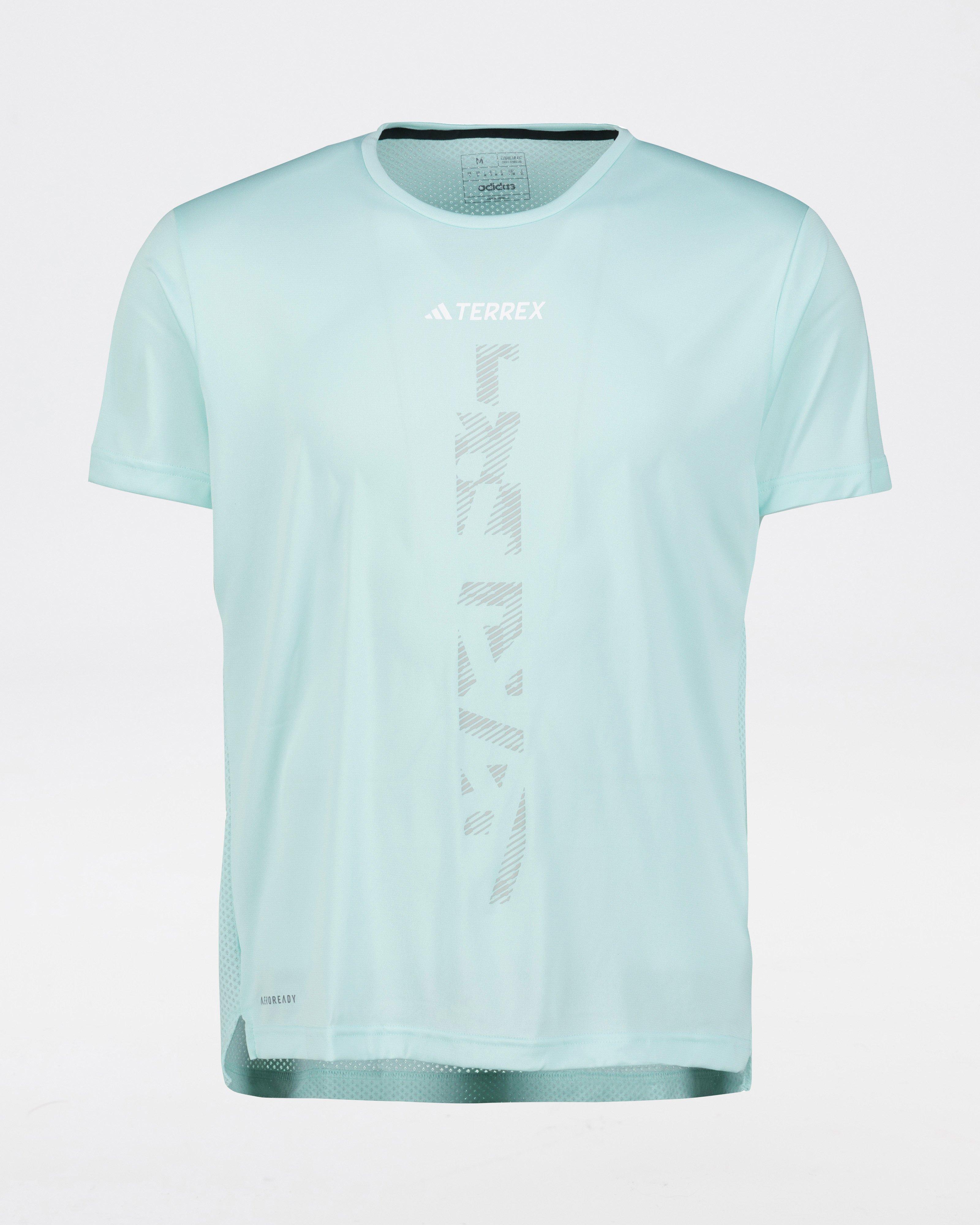 Adidas Men’s Terrex Agravic Trail Running T-shirt -  Aqua