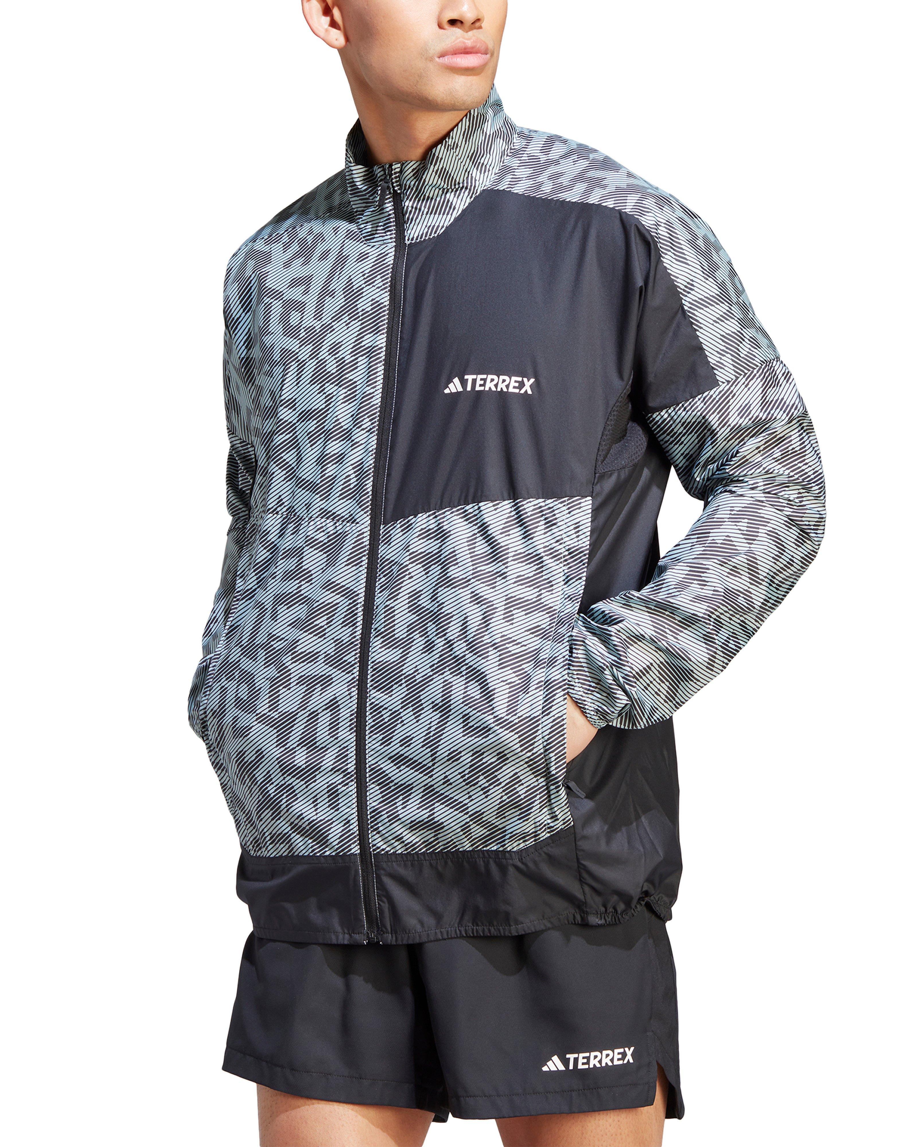 Adidas Men’s Terrex Trail Running Wind Jacket -  Black