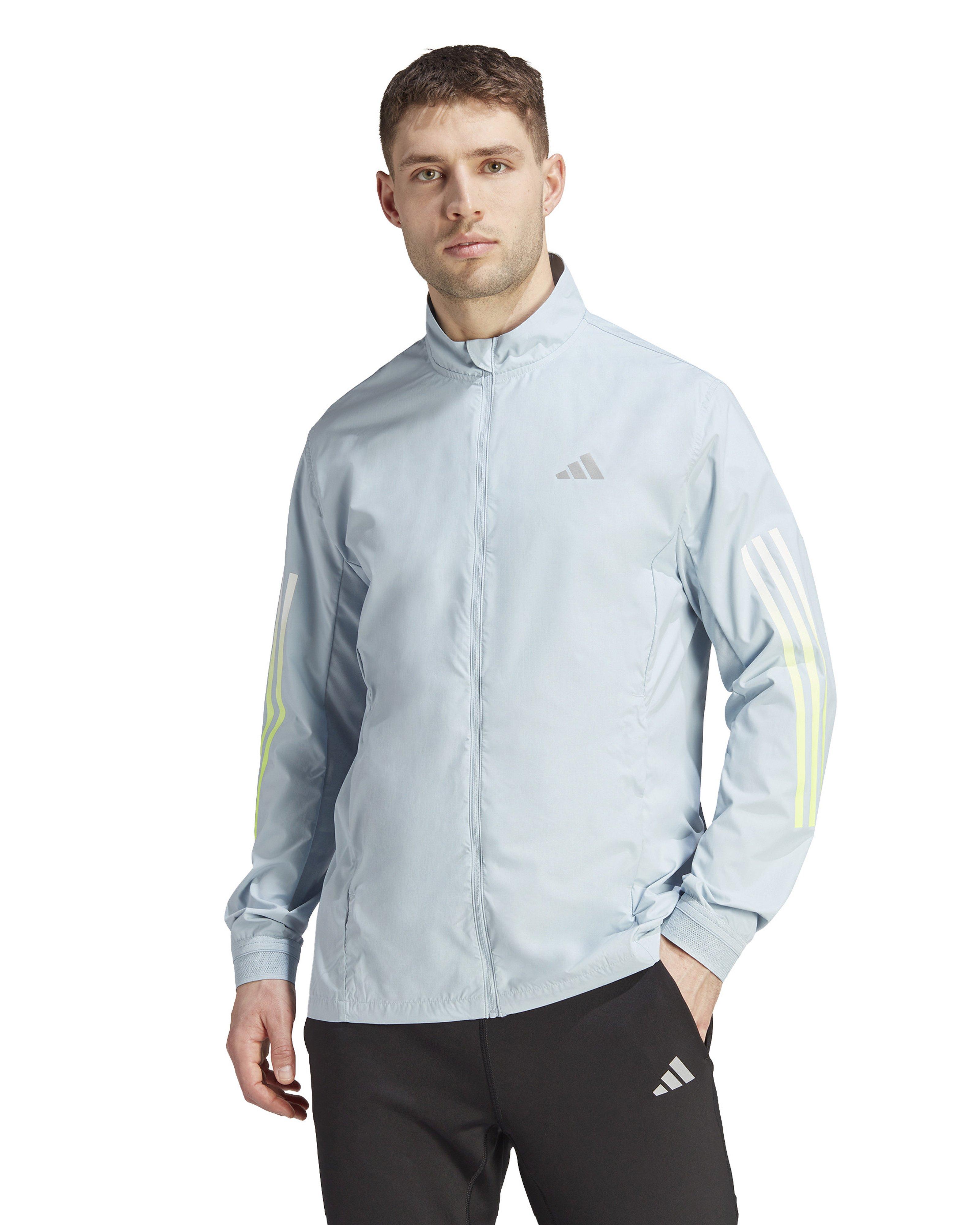 Adidas Men’s Run Icons Jacket -  Light Blue