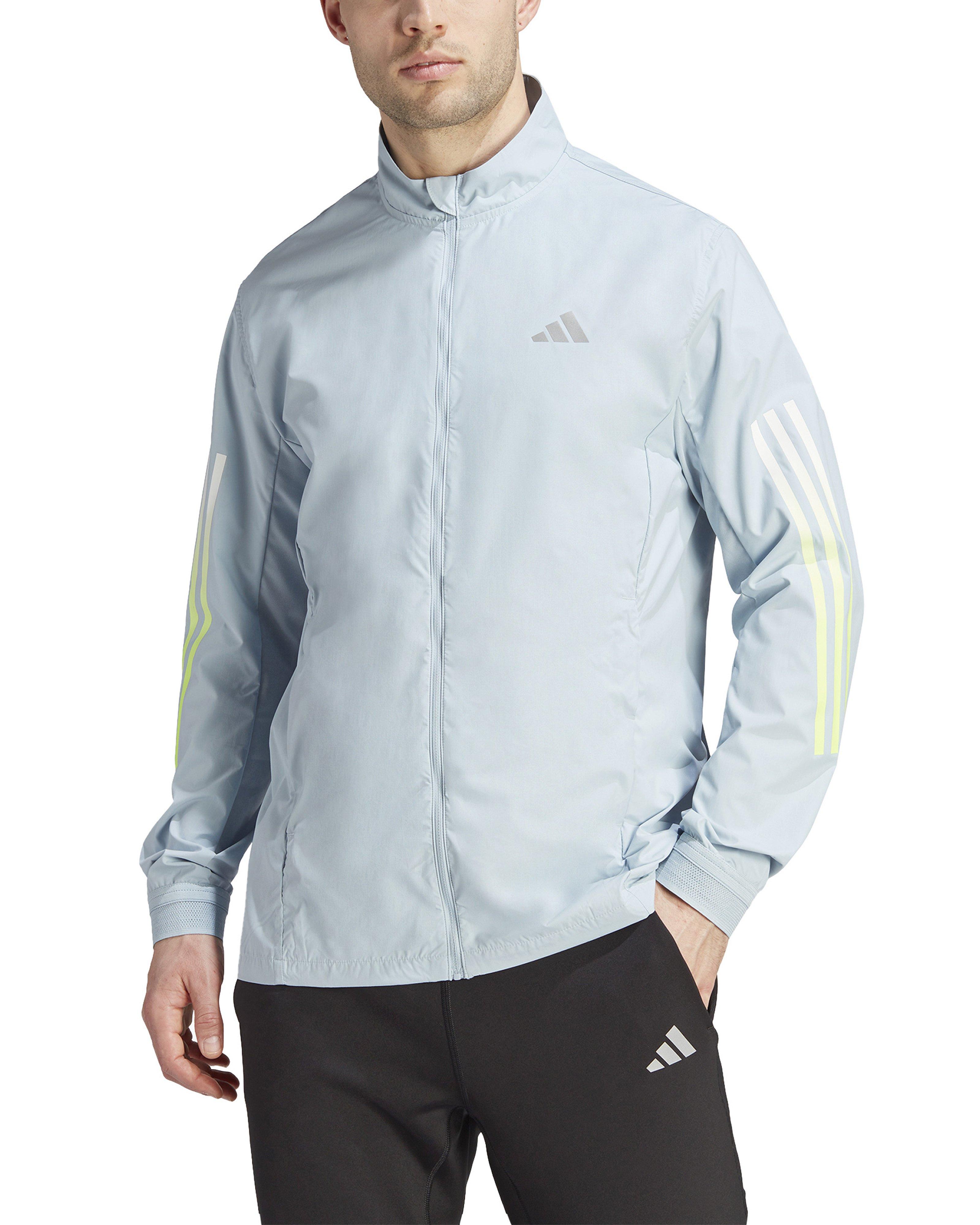 Adidas Men’s Run Icons Jacket -  Light Blue