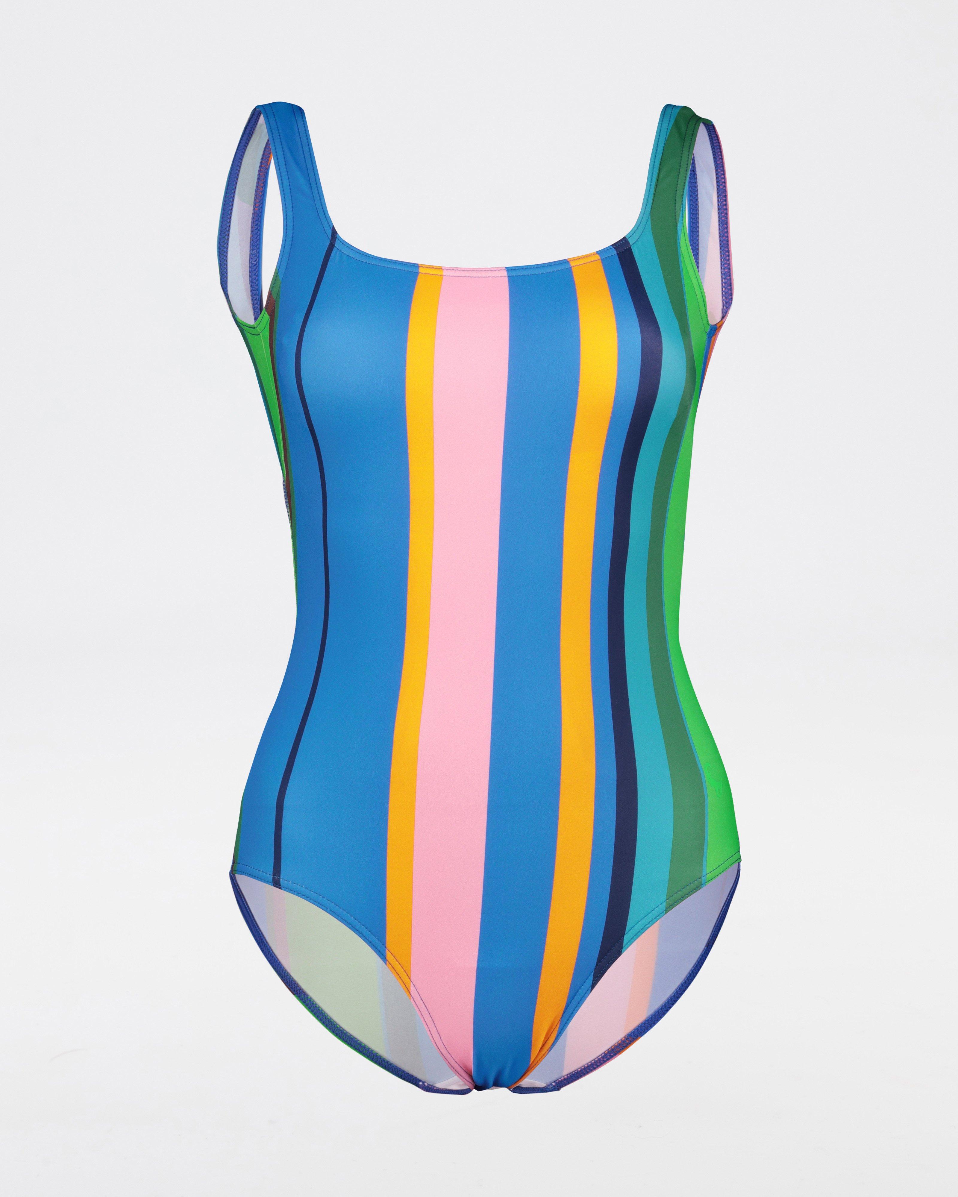 Women's Mardi Striped One-Piece Swimsuit -  Assorted