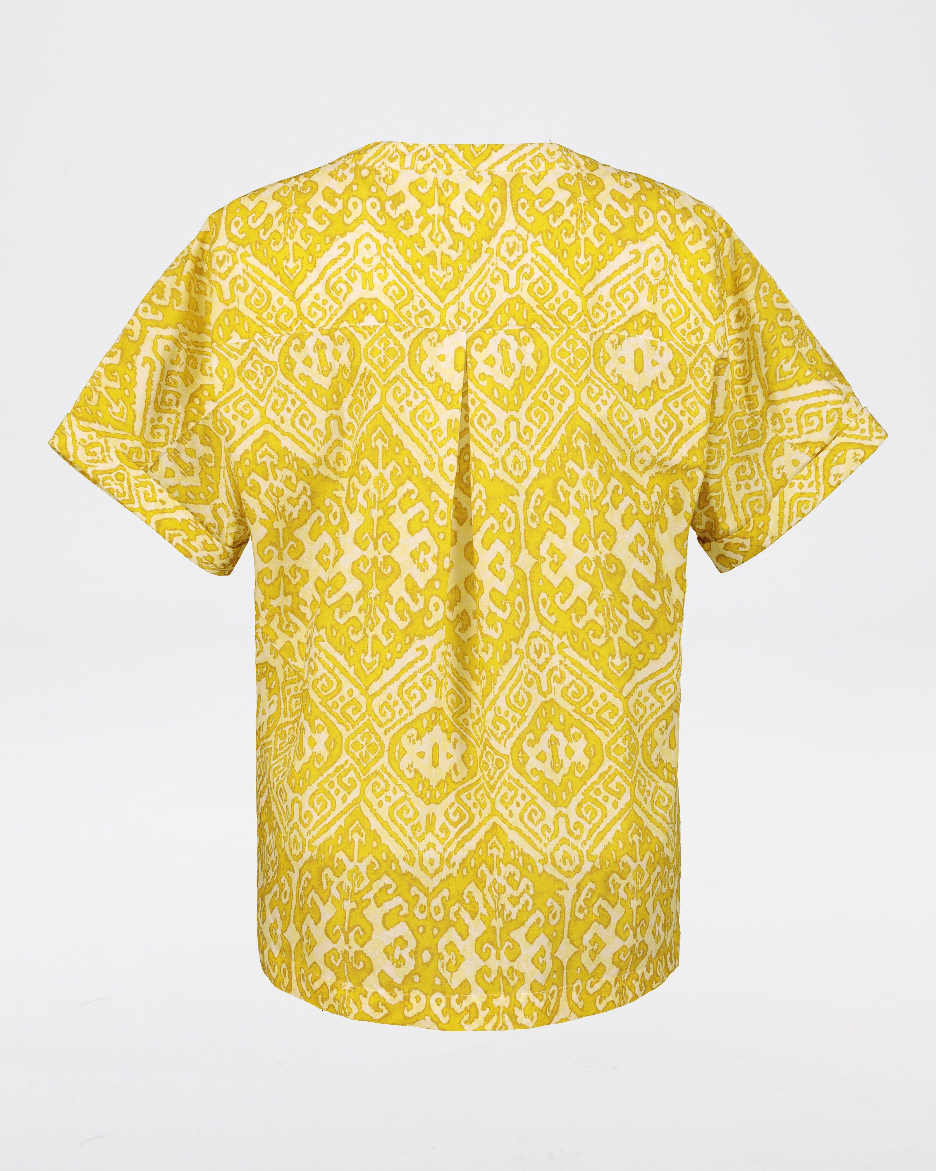 Rare Earth Women’s Thandi V-neck Blouse -  Chartreuse