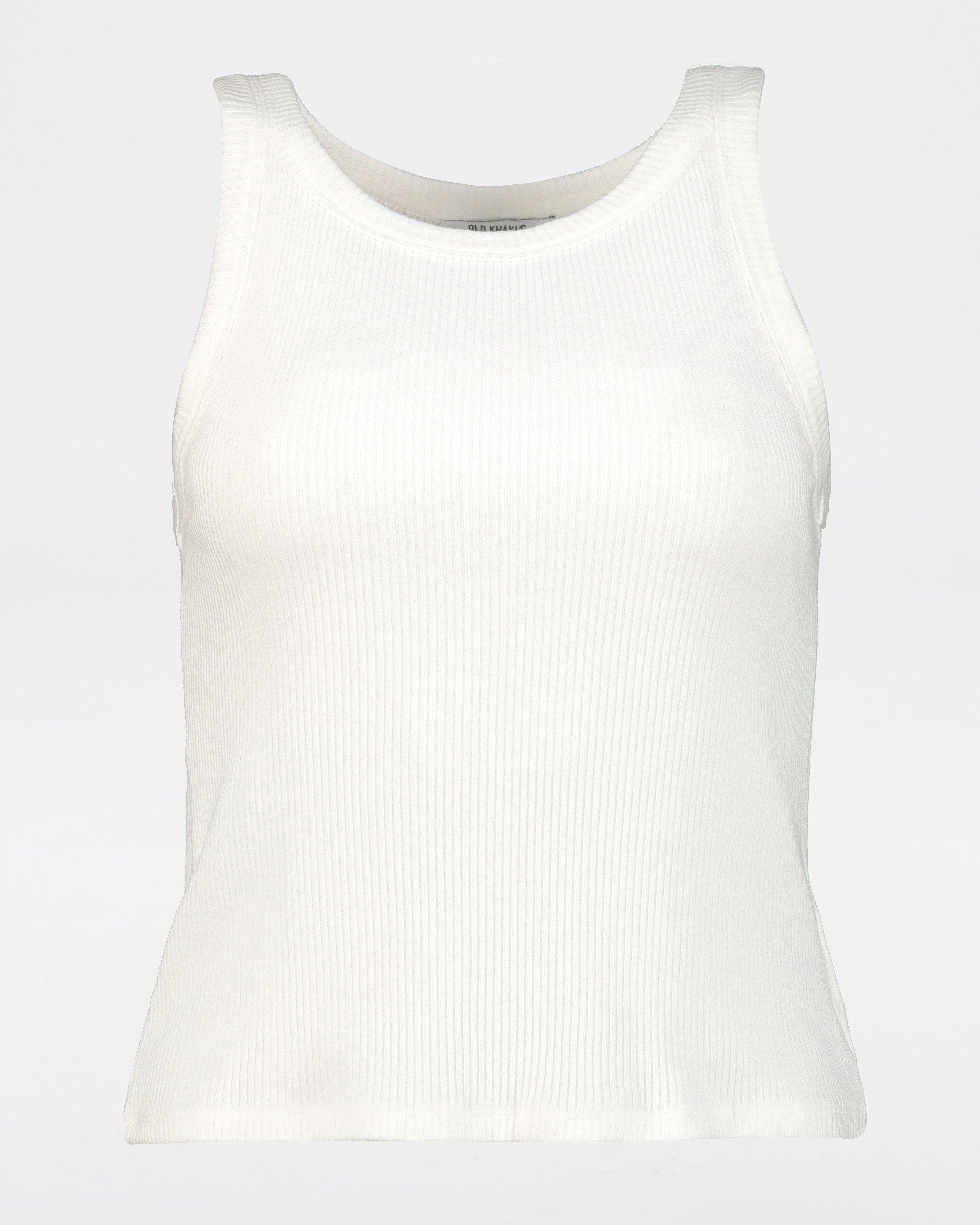 Women's Blaire Ribbed Cami -  White