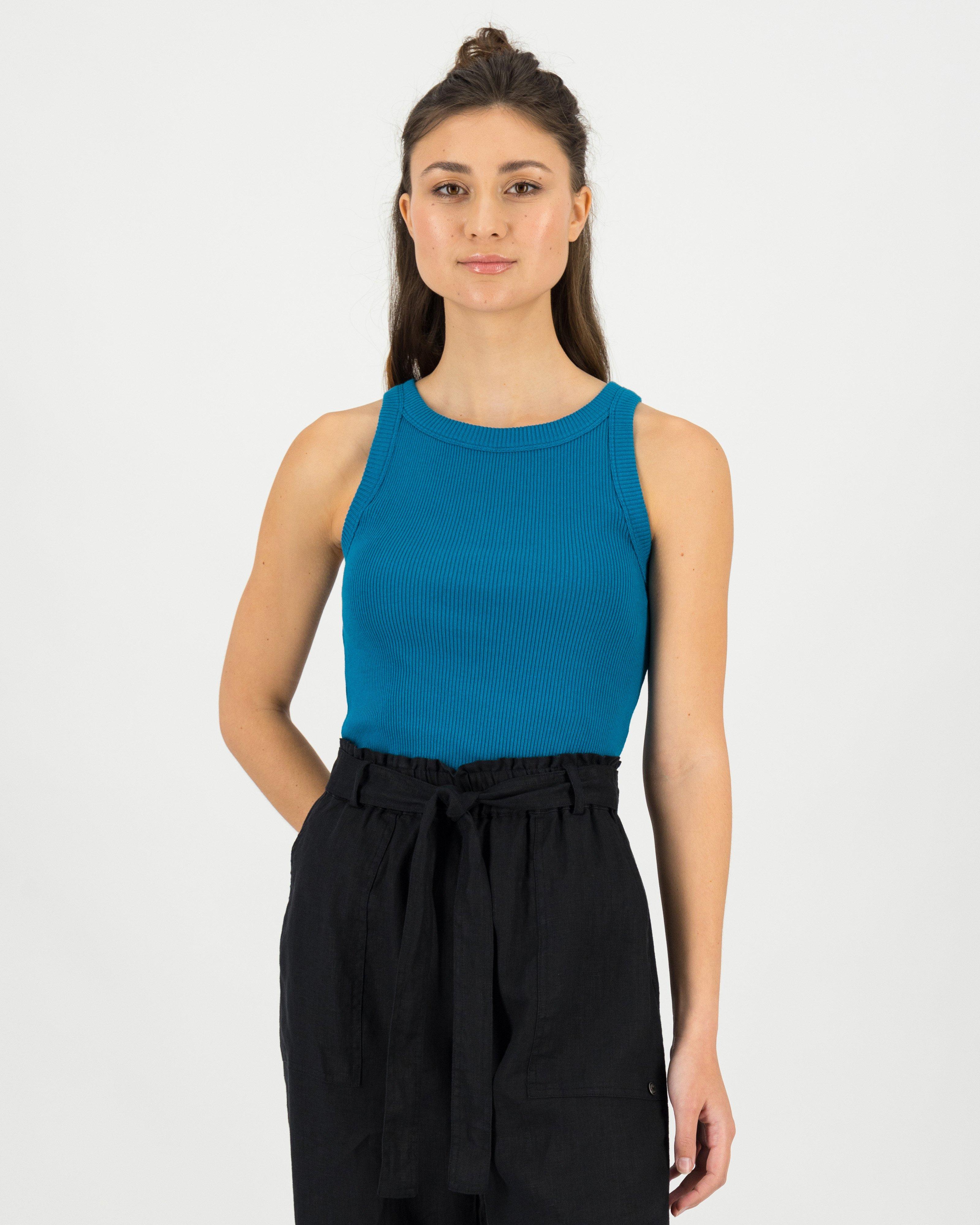 Women's Blaire Ribbed Cami -  Teal