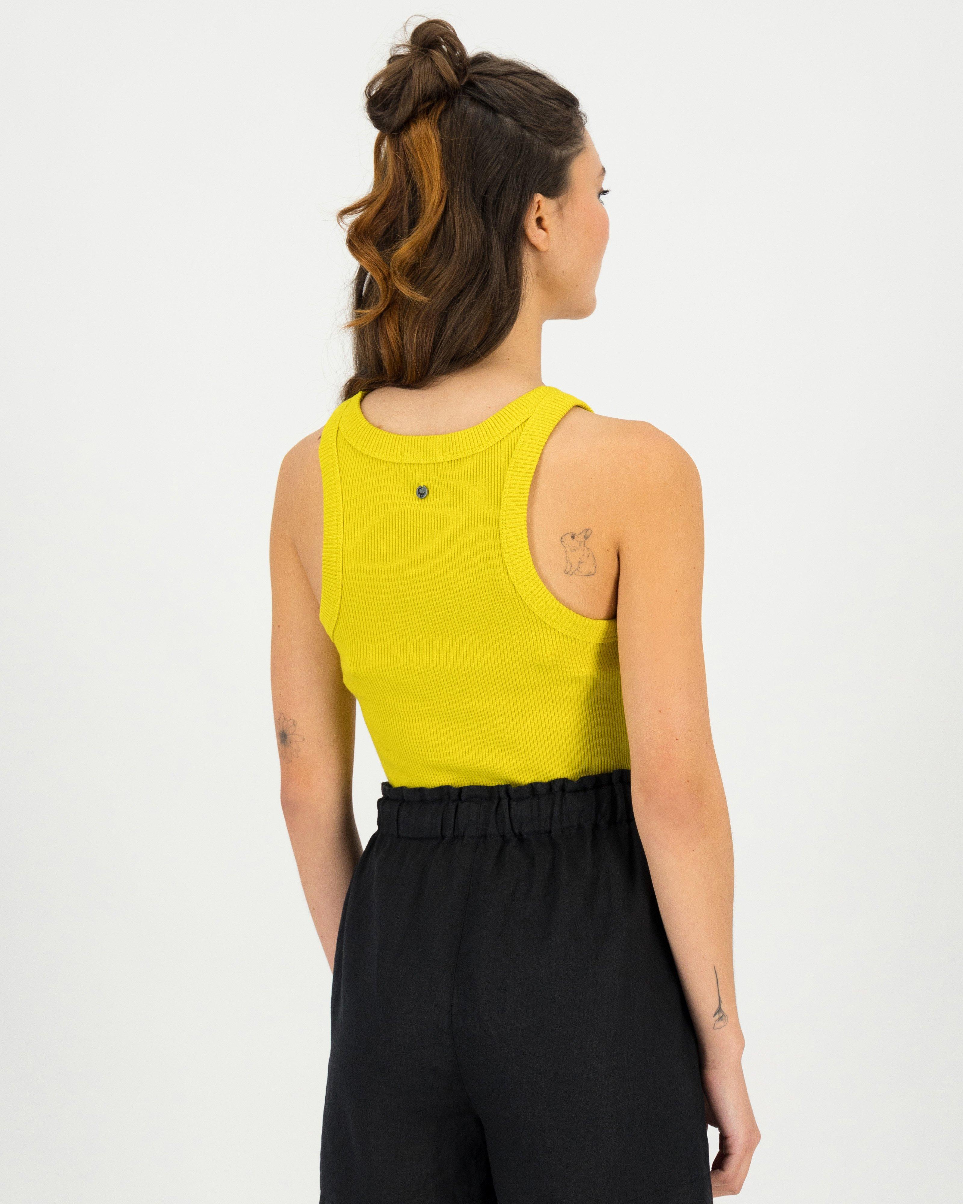 Women's Blaire Ribbed Cami -  Chartreuse