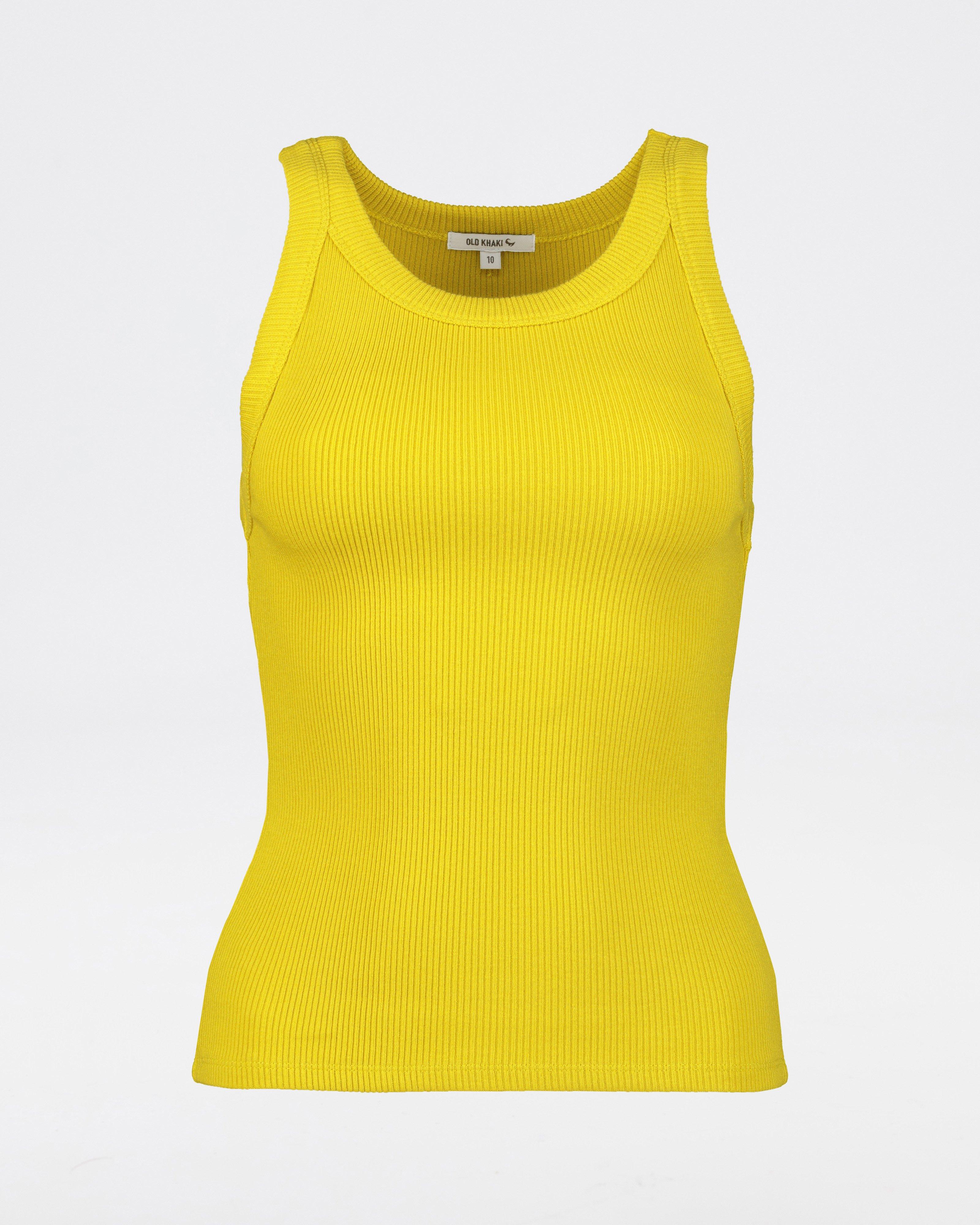 Women's Blaire Ribbed Cami -  Chartreuse