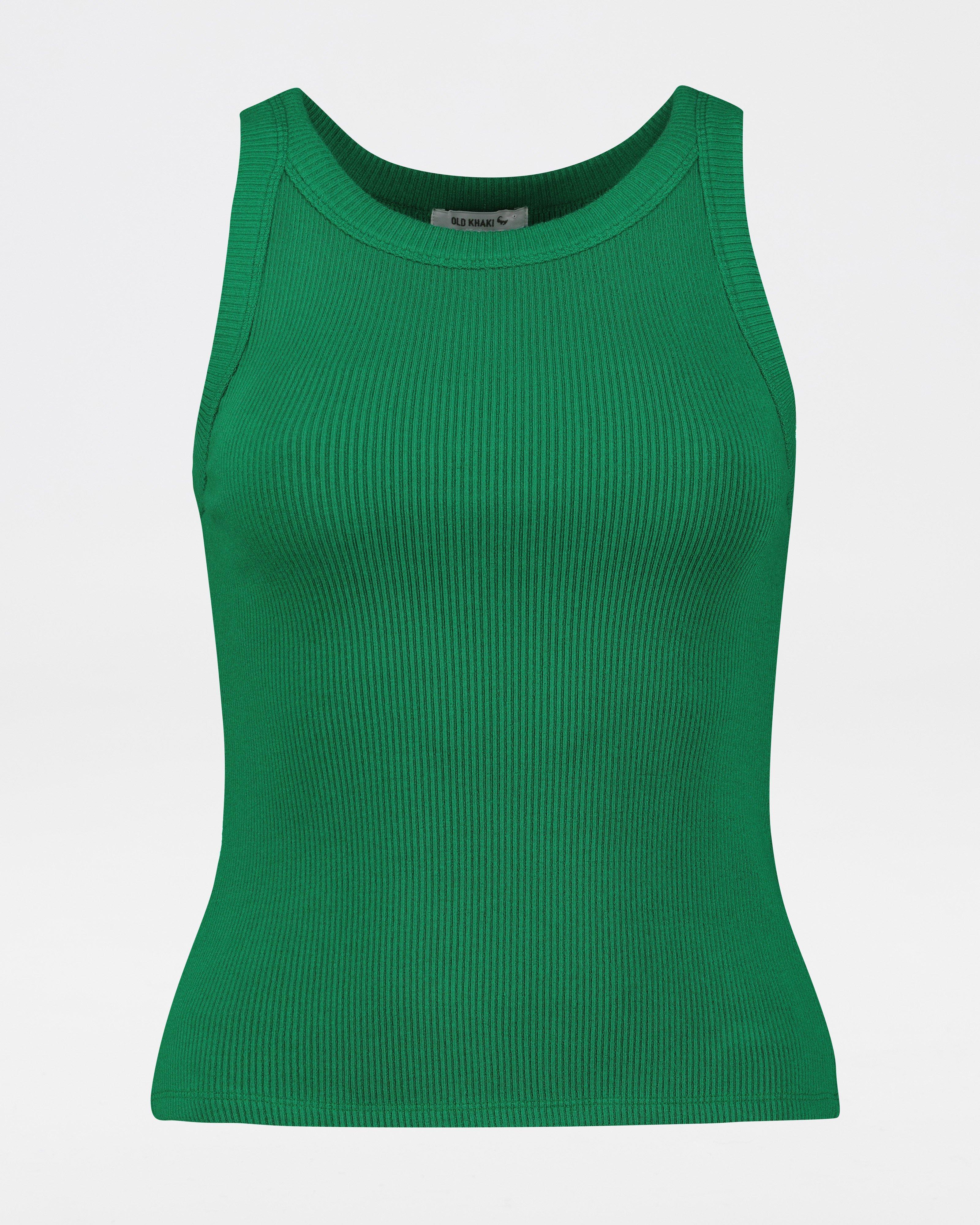 Old Khaki Women’s Blaire Ribbed Cotton Cami -  Green