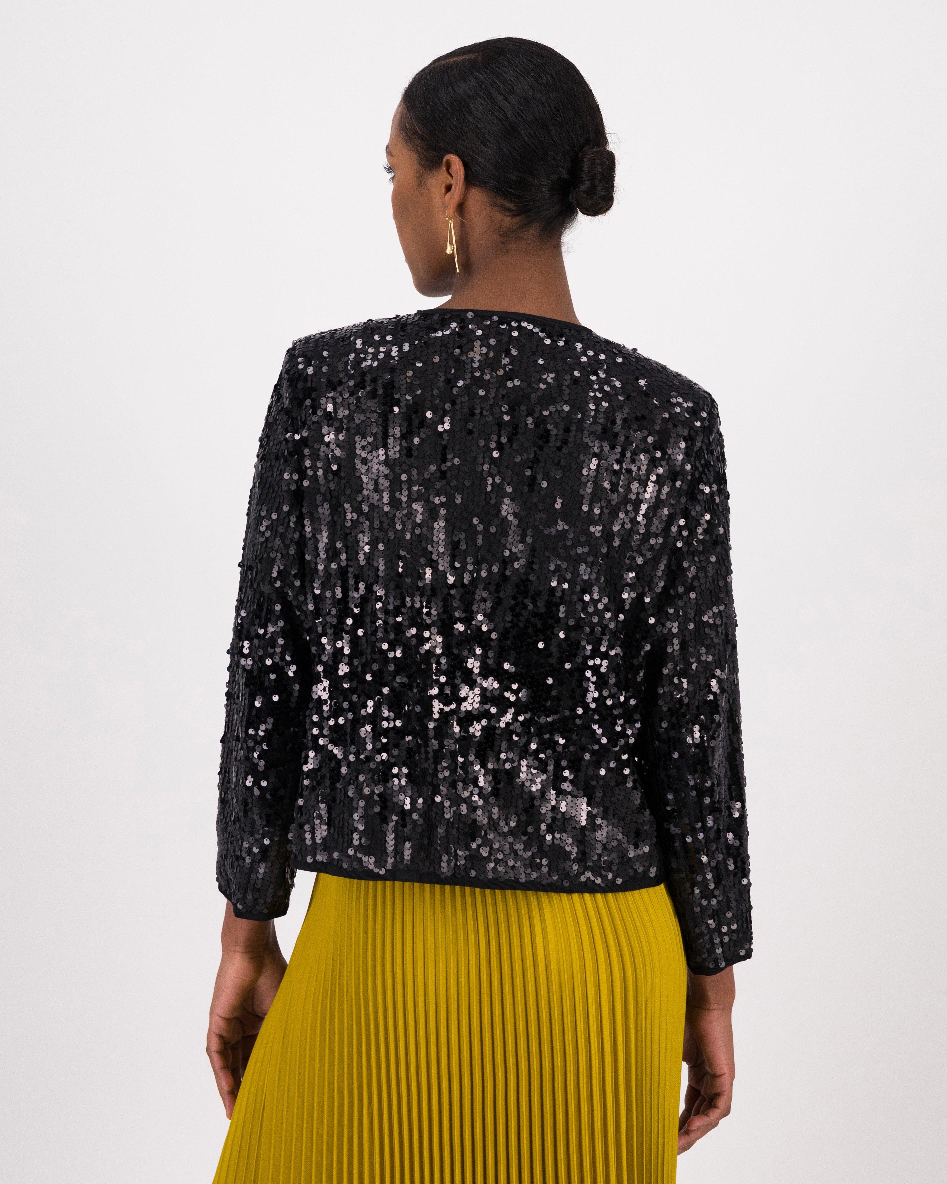 Valentina Sequin Jacket -  Black